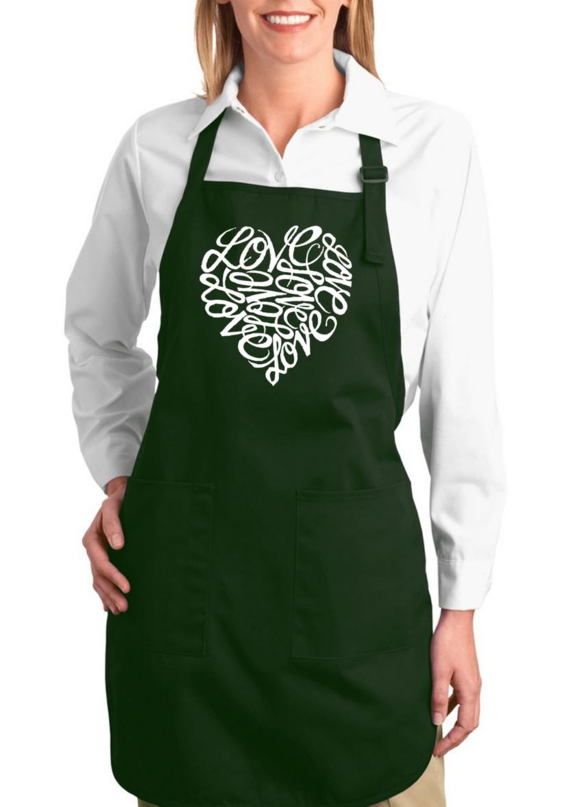Full Length Word Art Apron - Love
