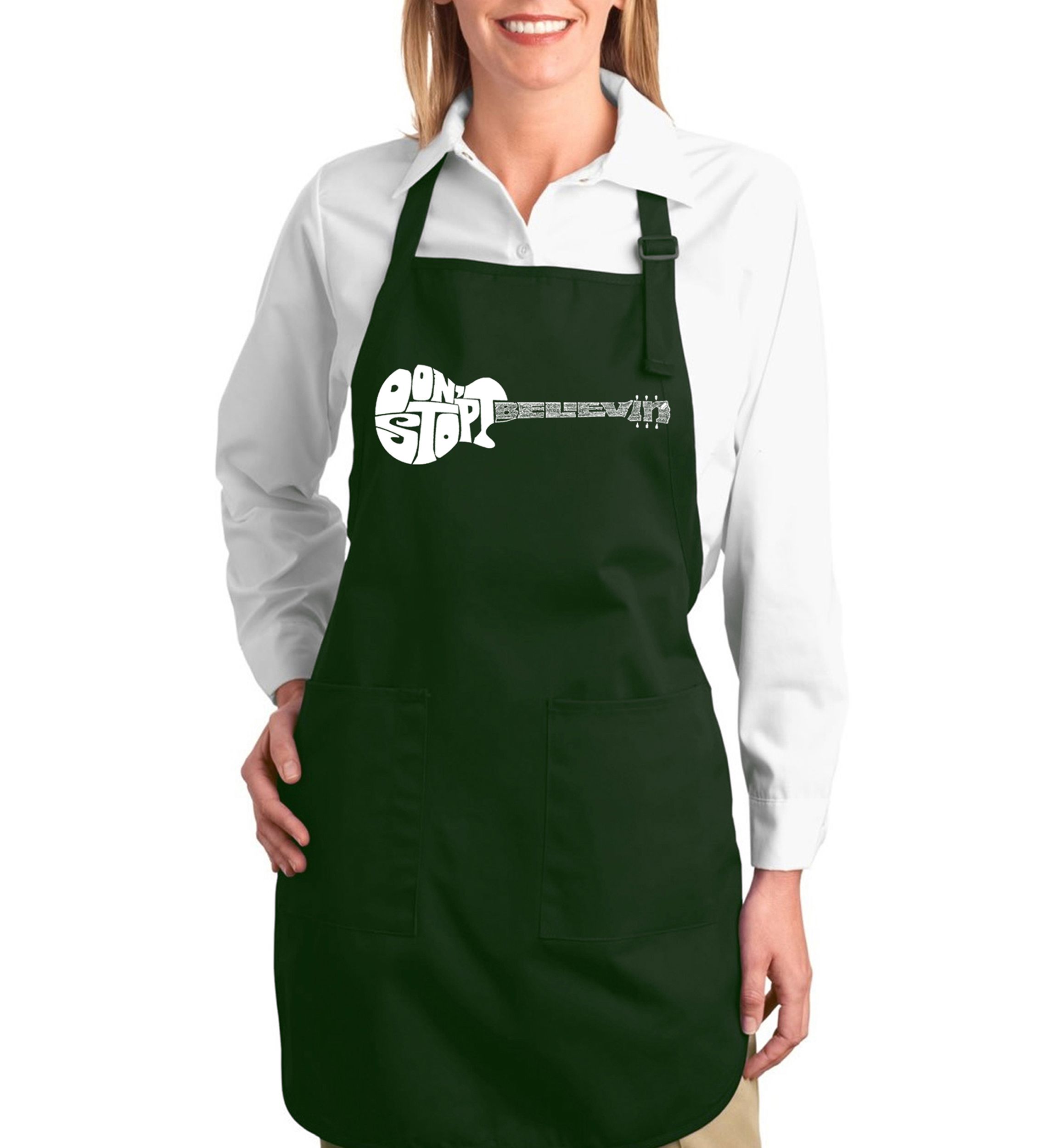 Full Length Word Art Apron - Dont Stop Believin