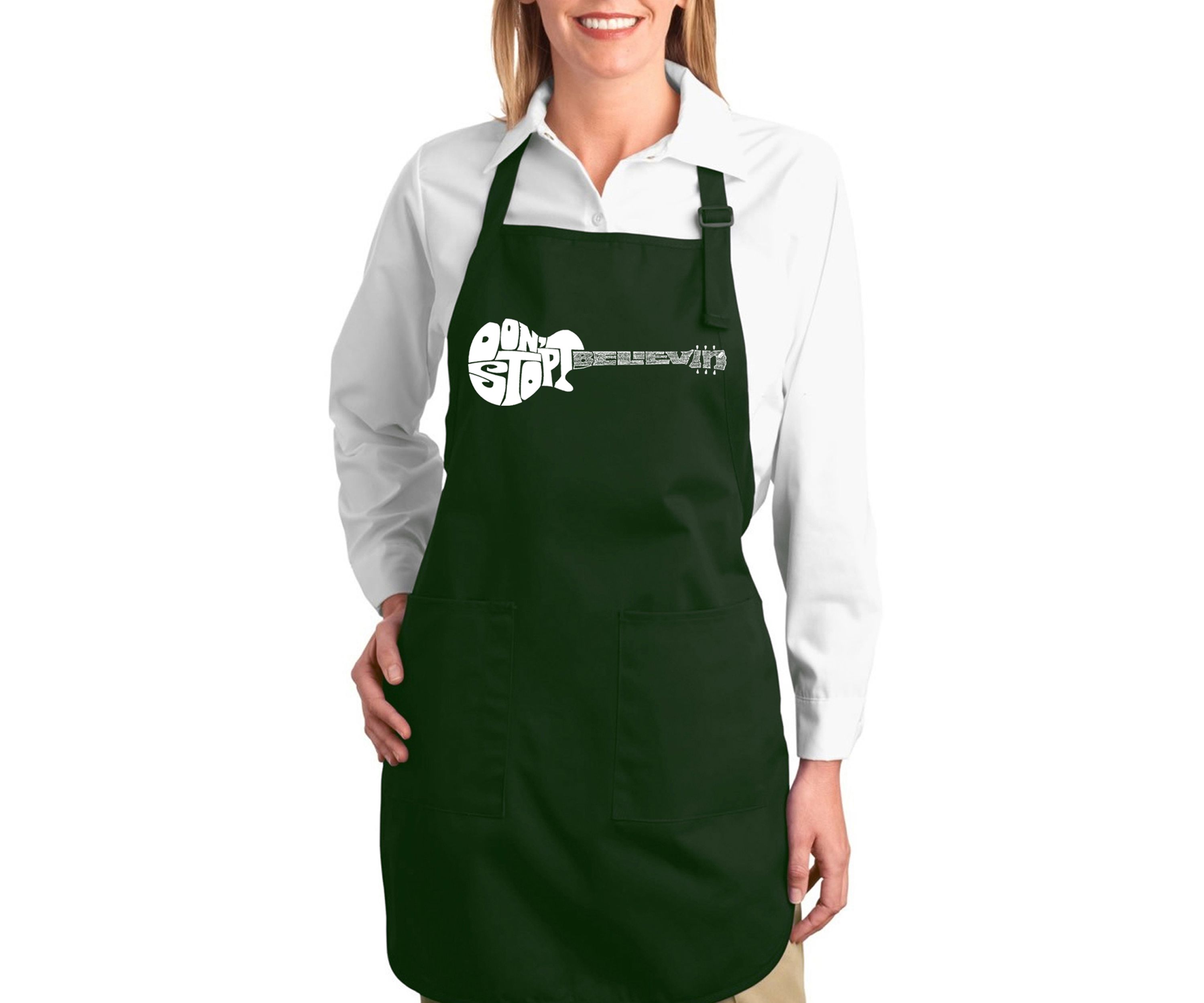 Full Length Word Art Apron - Dont Stop Believin