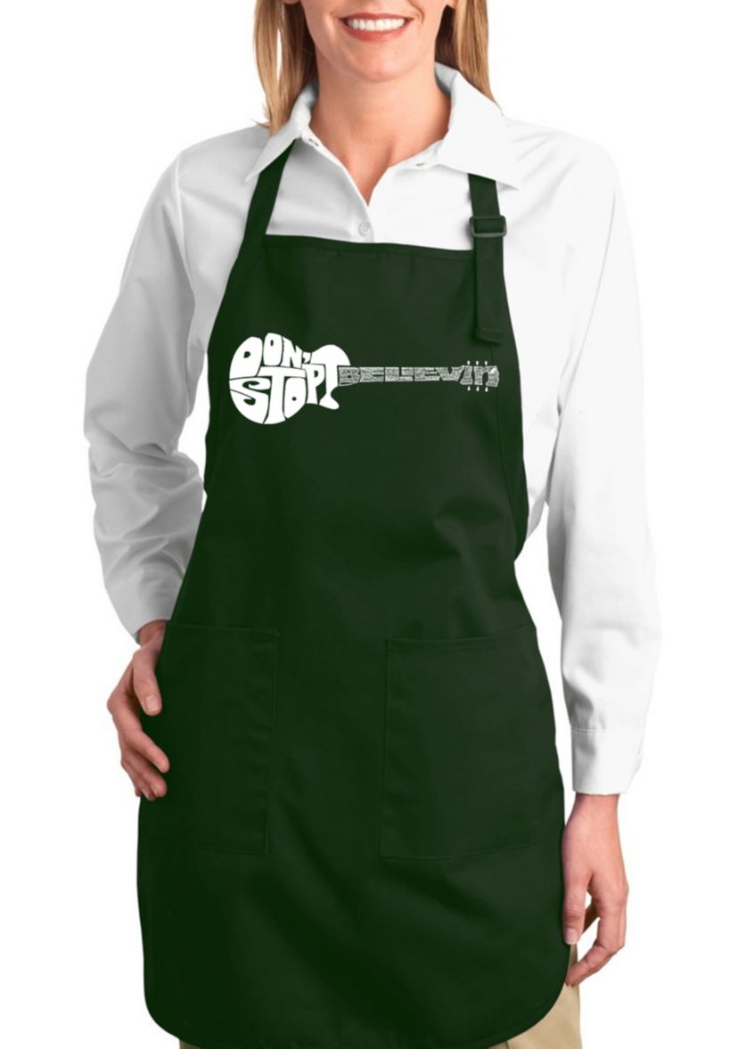 Full Length Word Art Apron - Dont Stop Believin
