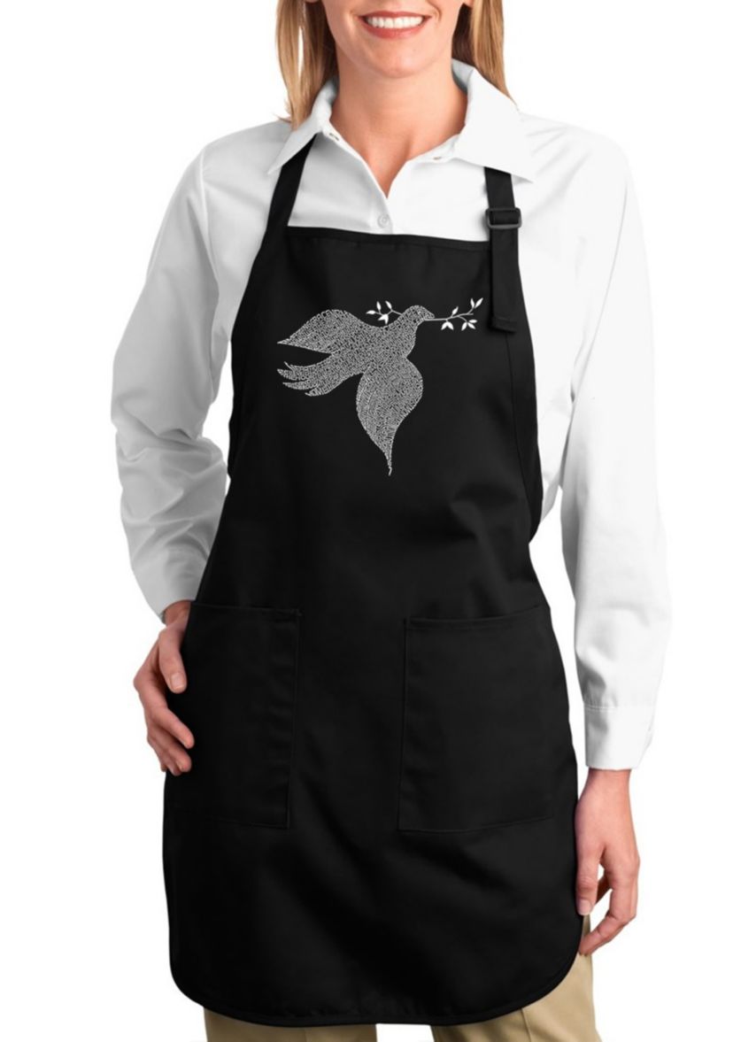 Full Length Word Art Apron - Dove