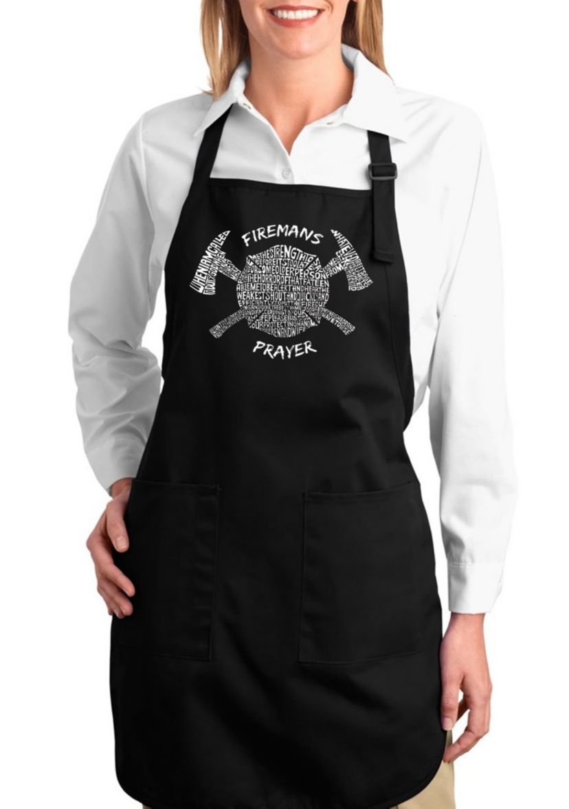 Full Length Word Art Apron - Firemans Prayer