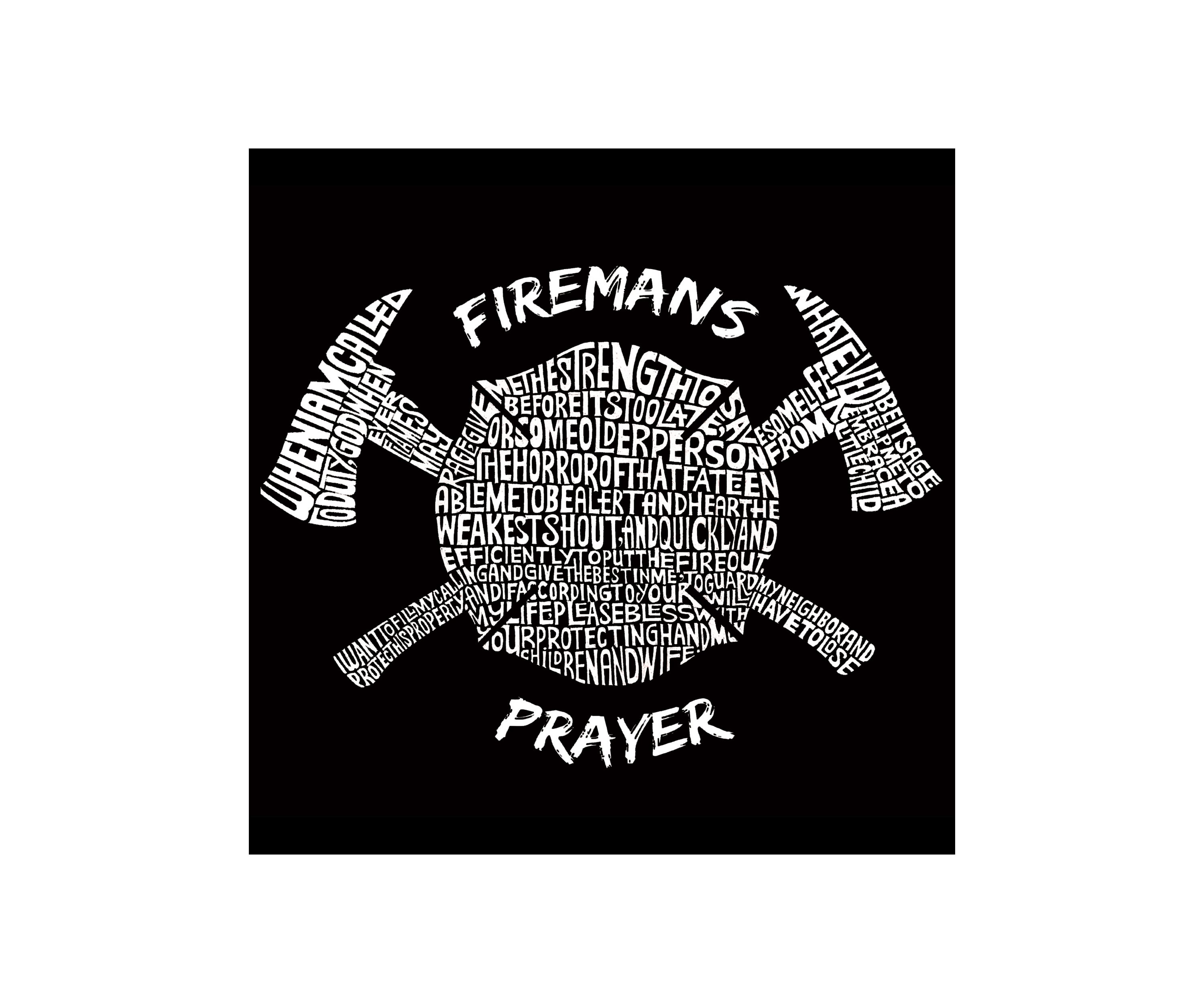 Full Length Word Art Apron - Firemans Prayer