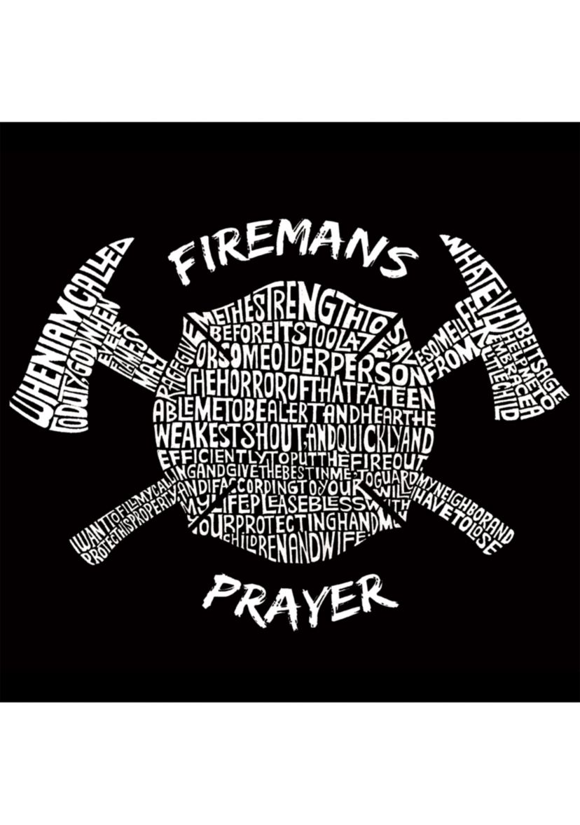 Full Length Word Art Apron - Firemans Prayer