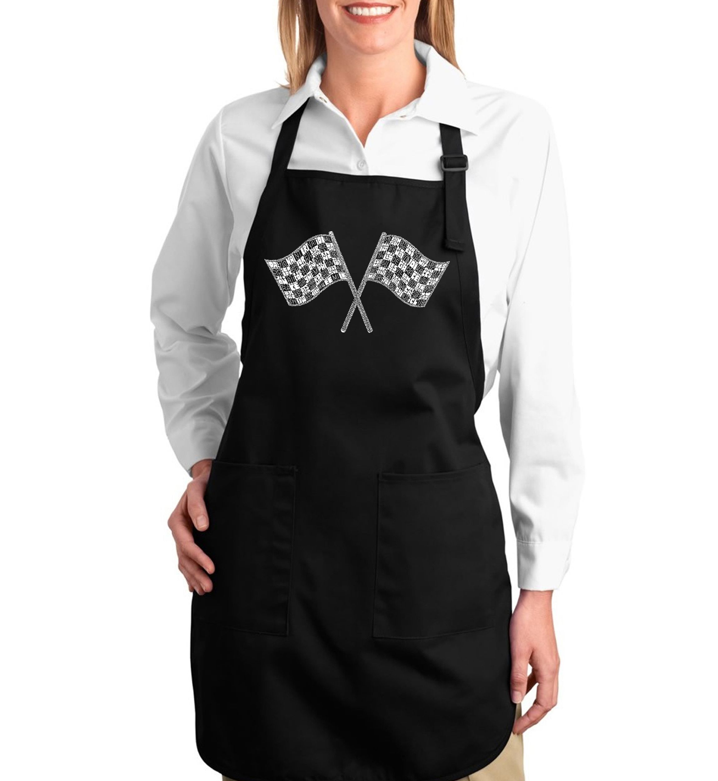 Full Length Word Art Apron - Nascar National Series Race Tracks
