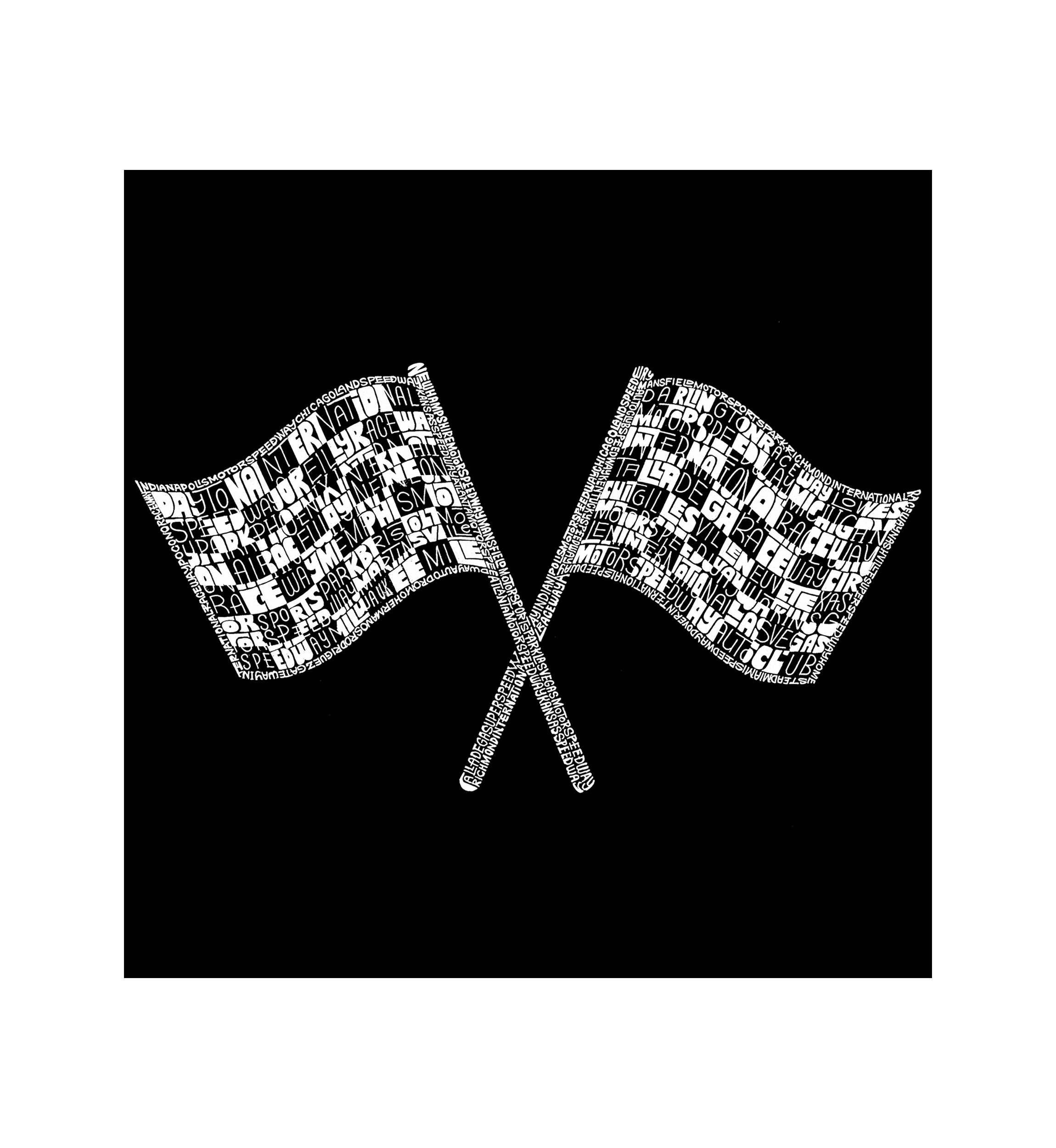 Full Length Word Art Apron - Nascar National Series Race Tracks