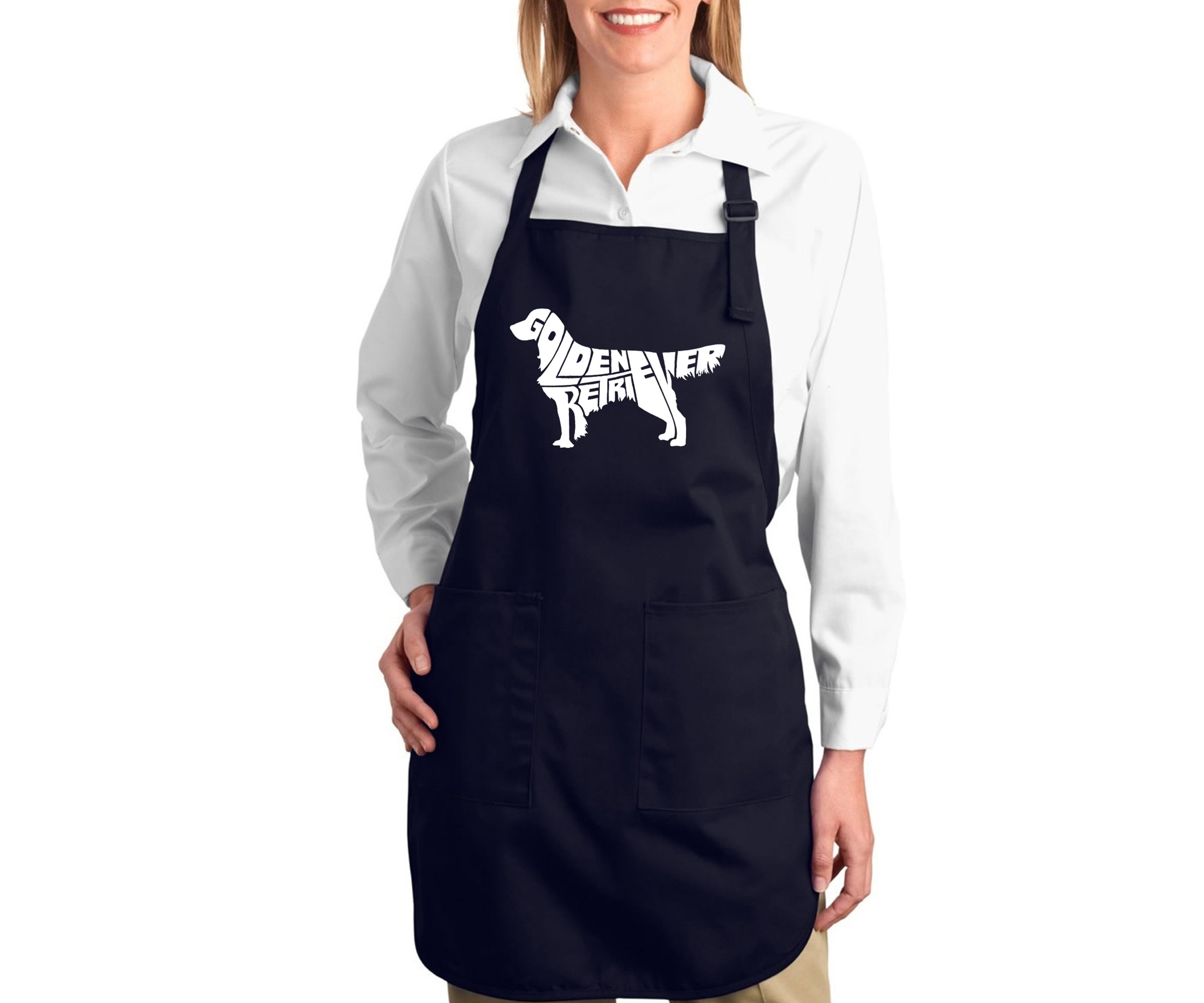 Full Length Word Art Apron - Golden Retriever