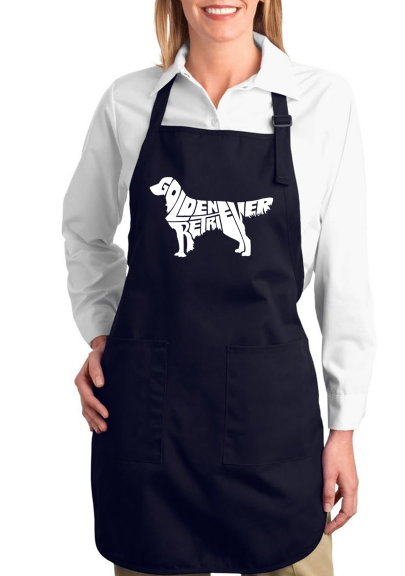 Full Length Word Art Apron - Golden Retriever