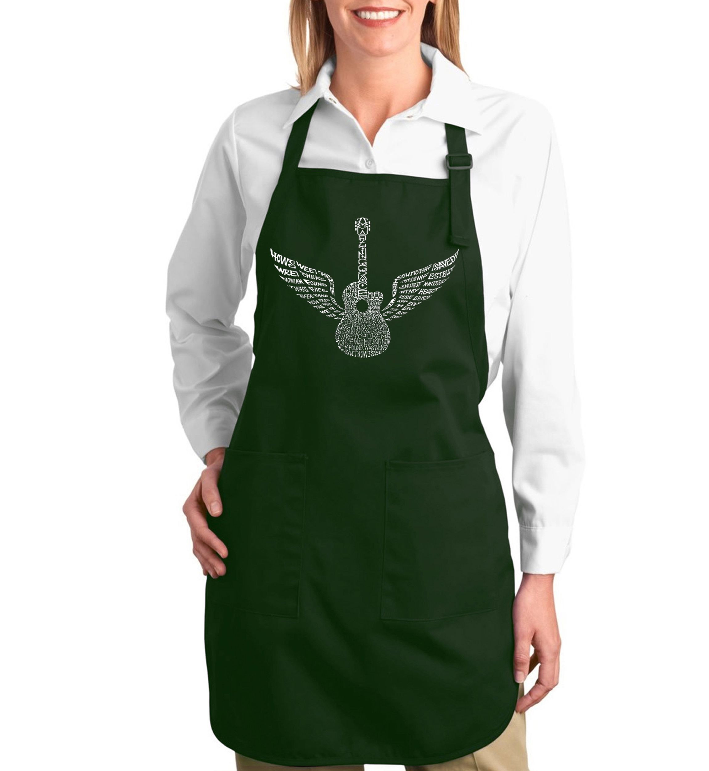 Full Length Word Art Apron - Amazing Grace