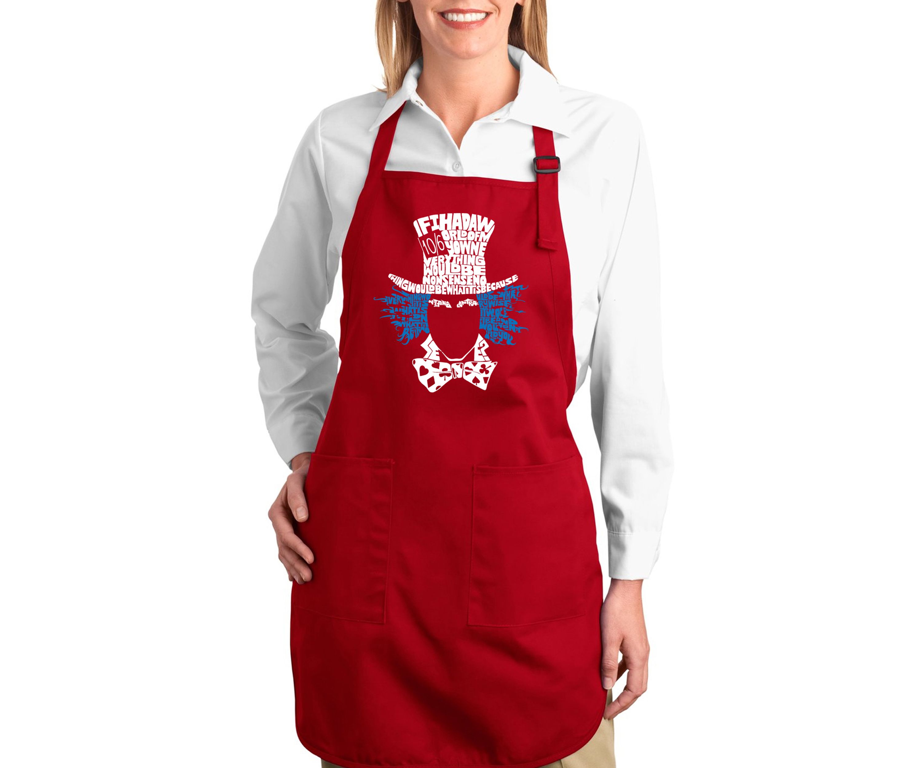 Full Length Word Art Apron - The Mad Hatter