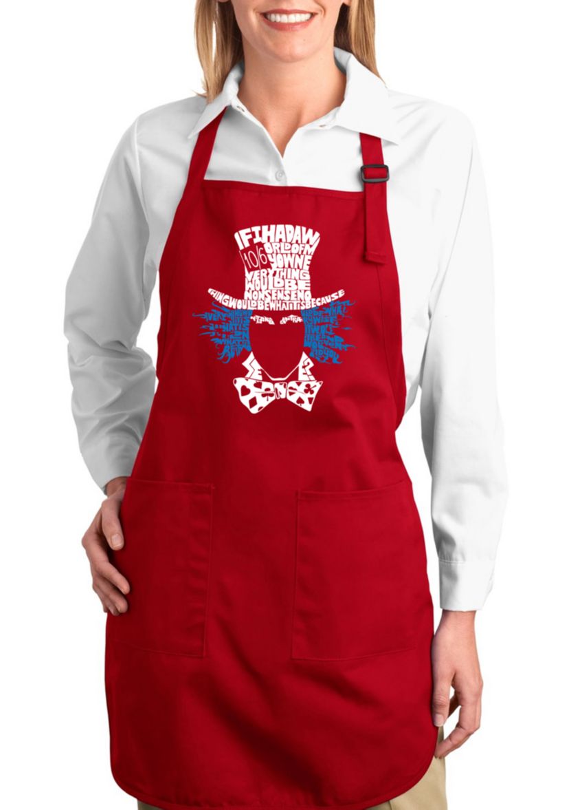 Full Length Word Art Apron - The Mad Hatter