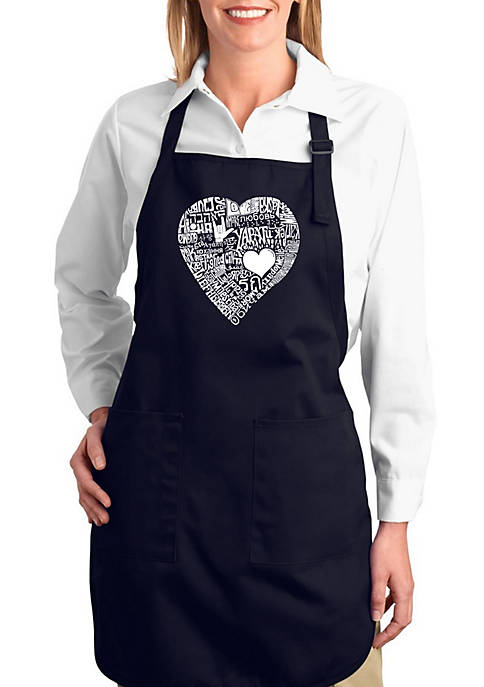 Full Length Word Art Apron -  Love in 44 Different Languages