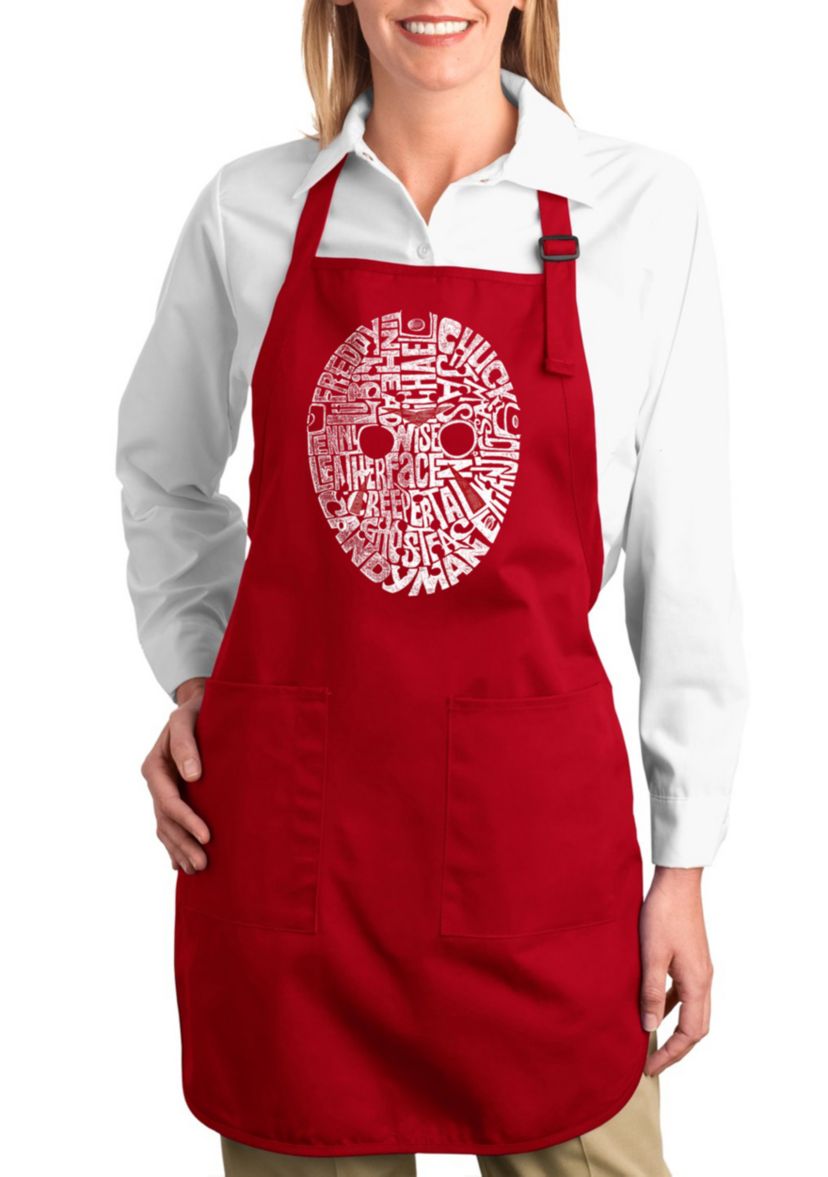 Full Length Word Art Apron - Slasher Movie Villians