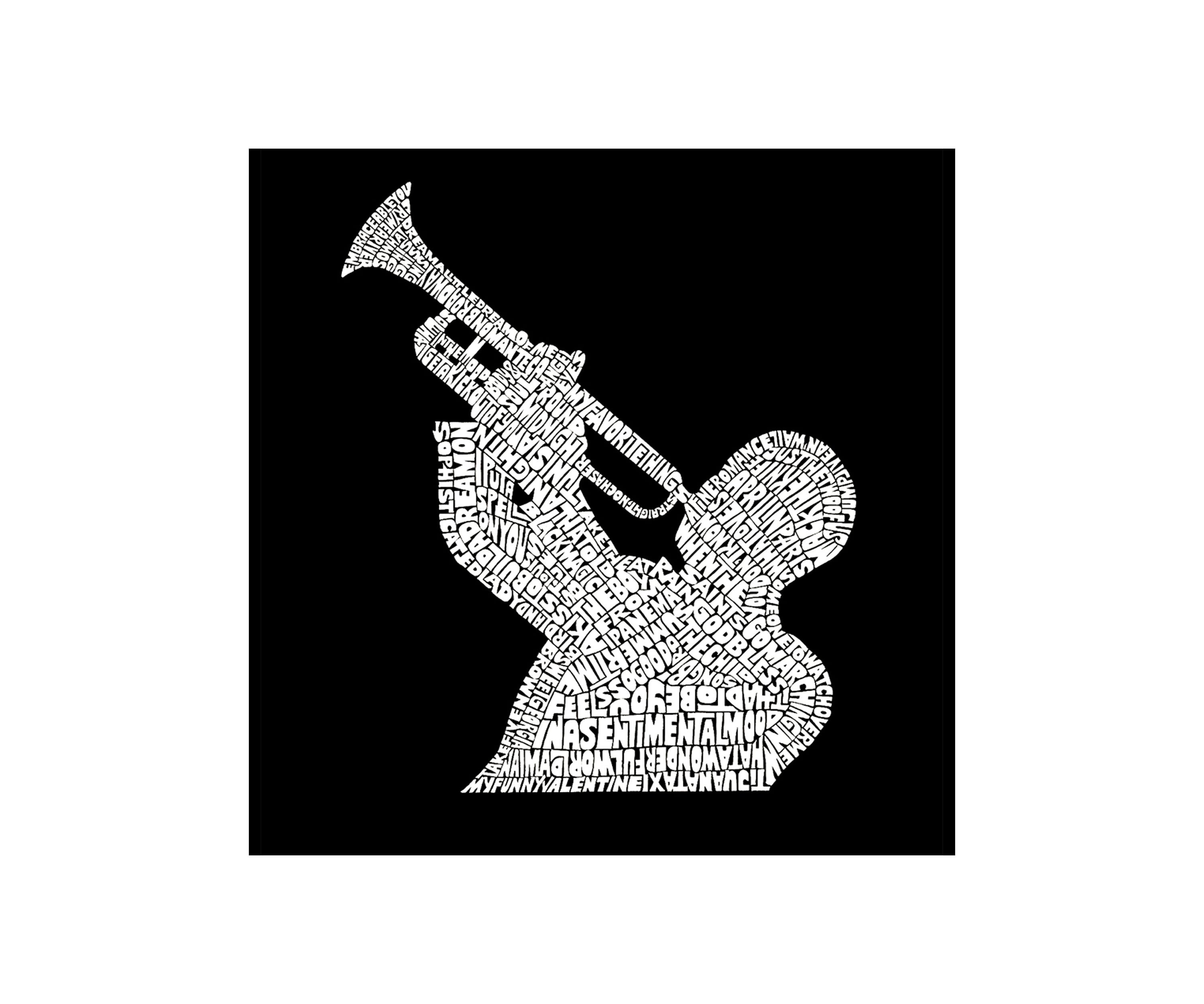 Full Length Word Art Apron - All Time Jazz Songs