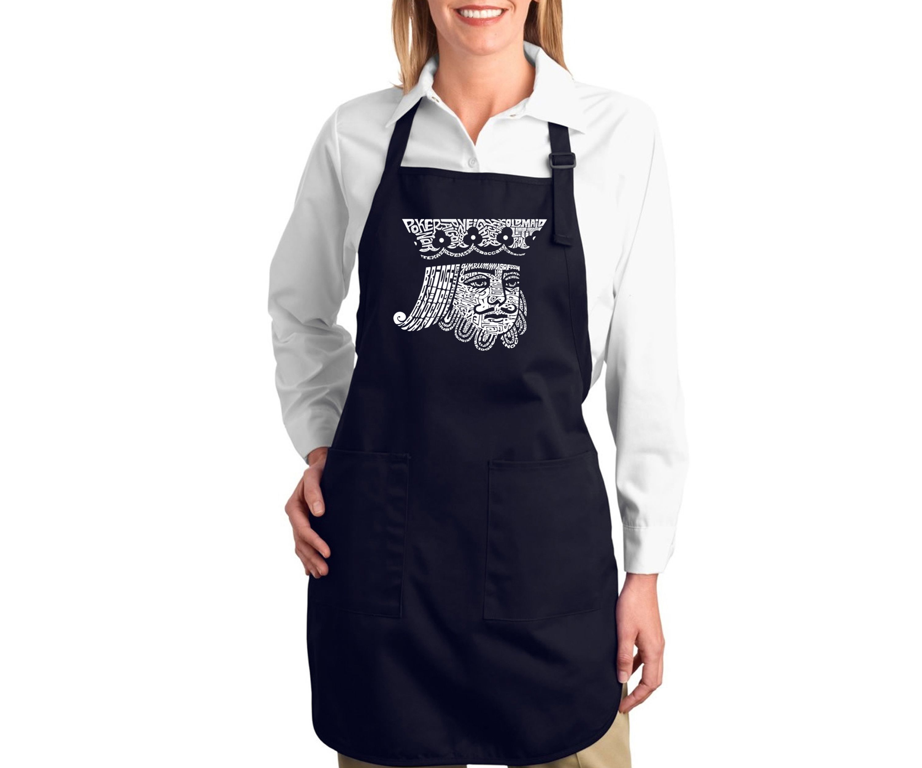 Full Length Word Art Apron - King of Spades