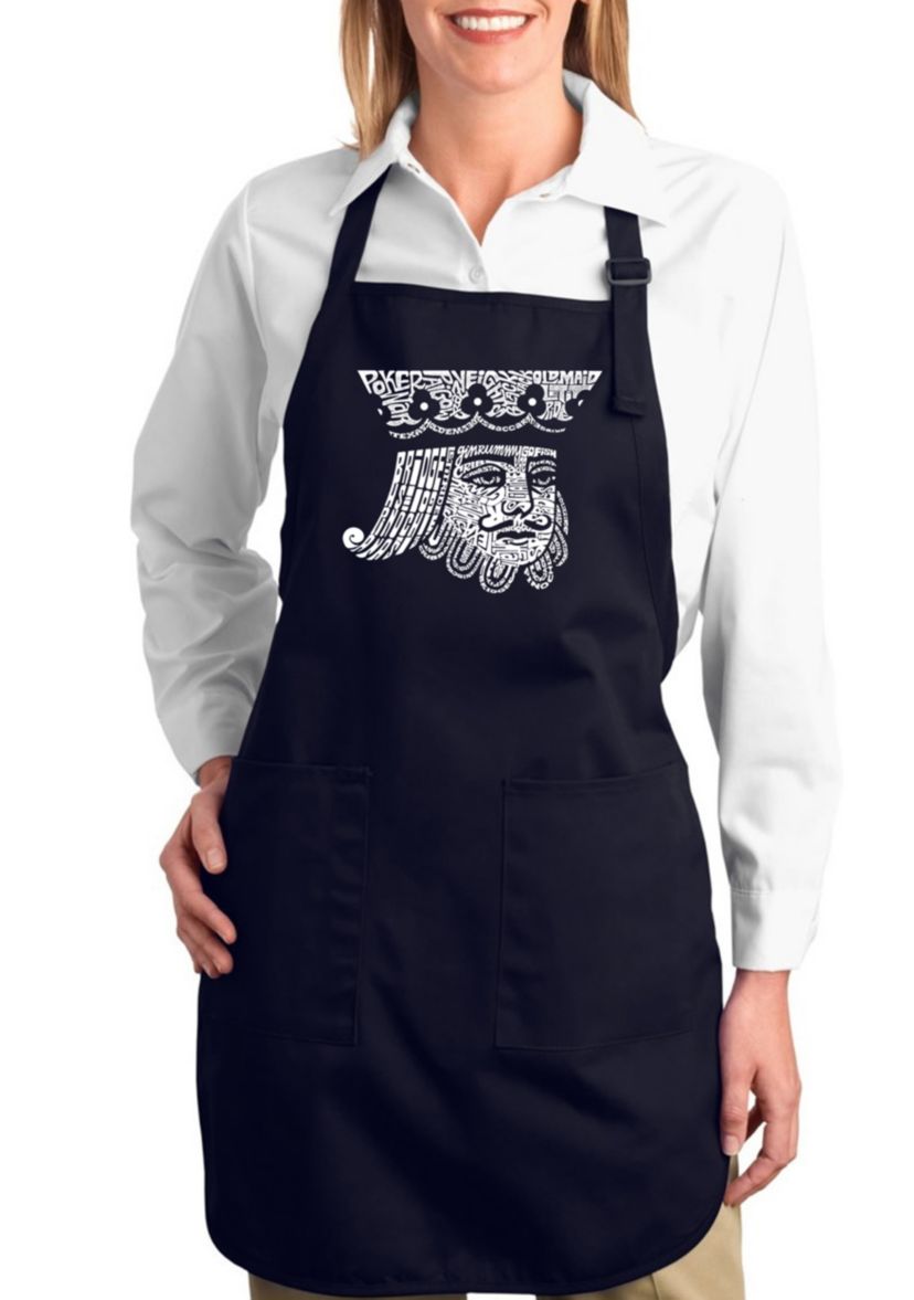 Full Length Word Art Apron - King of Spades