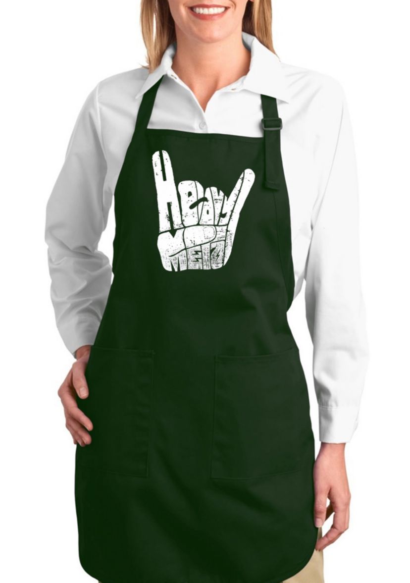Full Length Word Art Apron - Heavy Metal