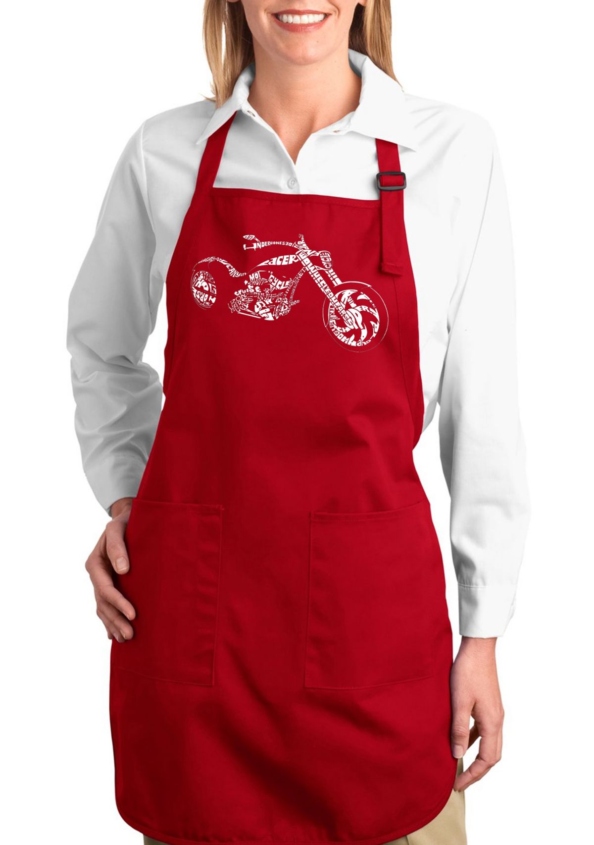 Full Length Word Art Apron - Motorcycle