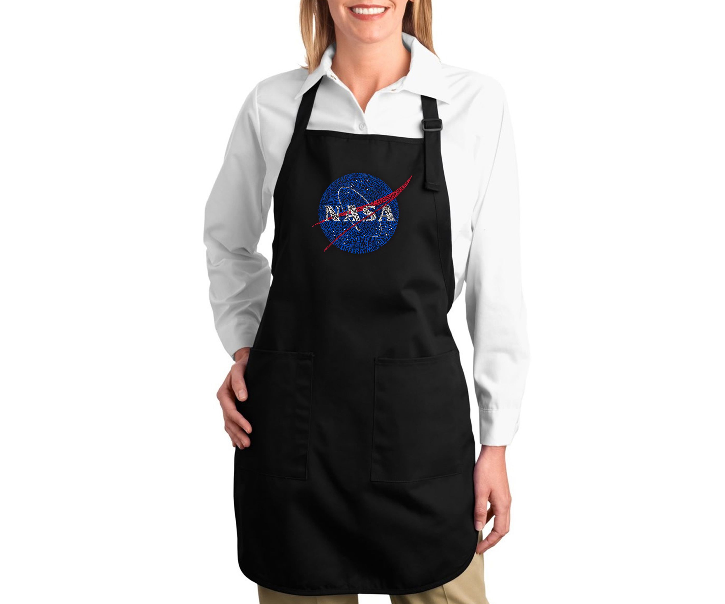Full Length Word Art Apron - NASAs Most Notable Missions