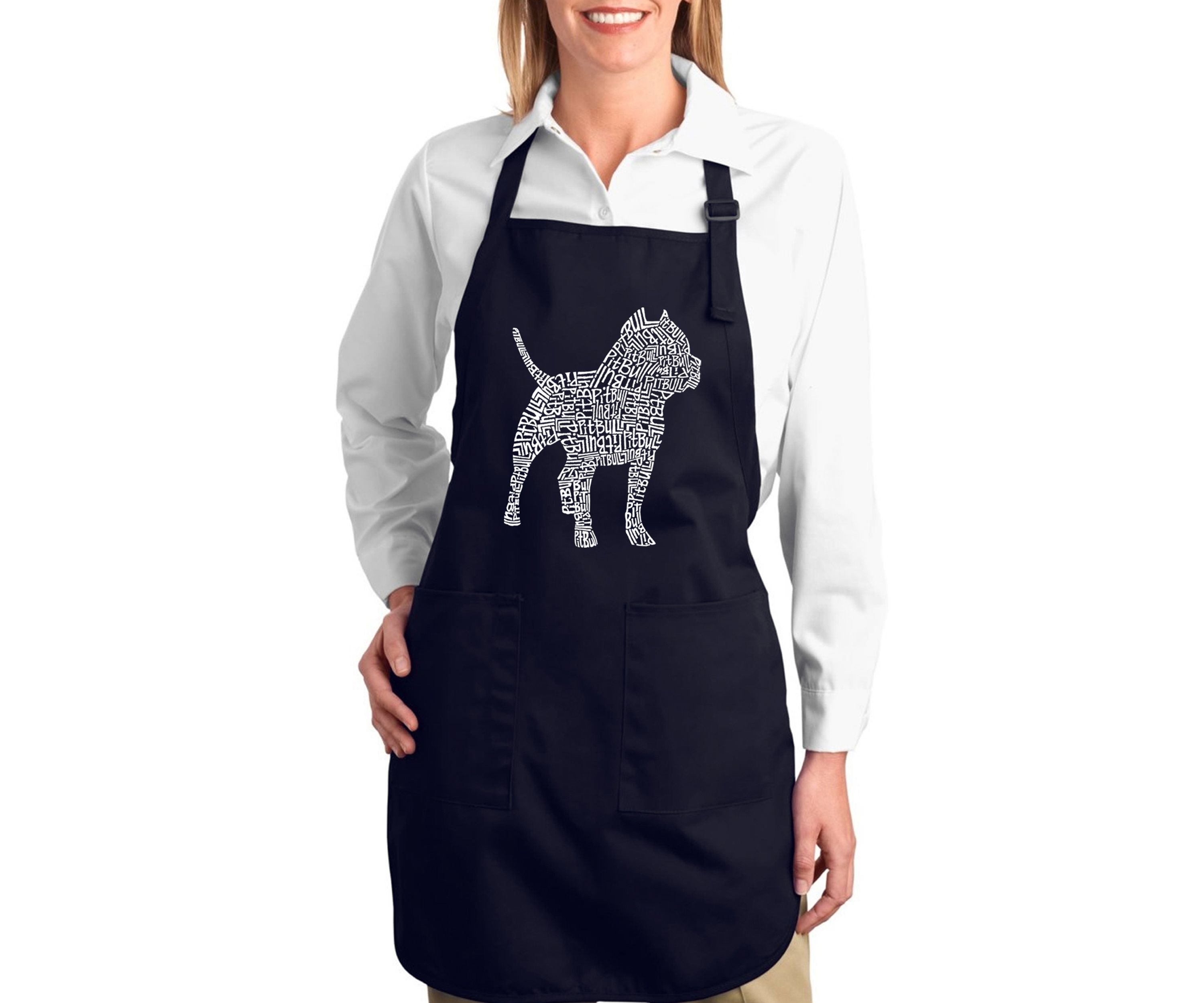 Full Length Word Art Apron - Pitbull