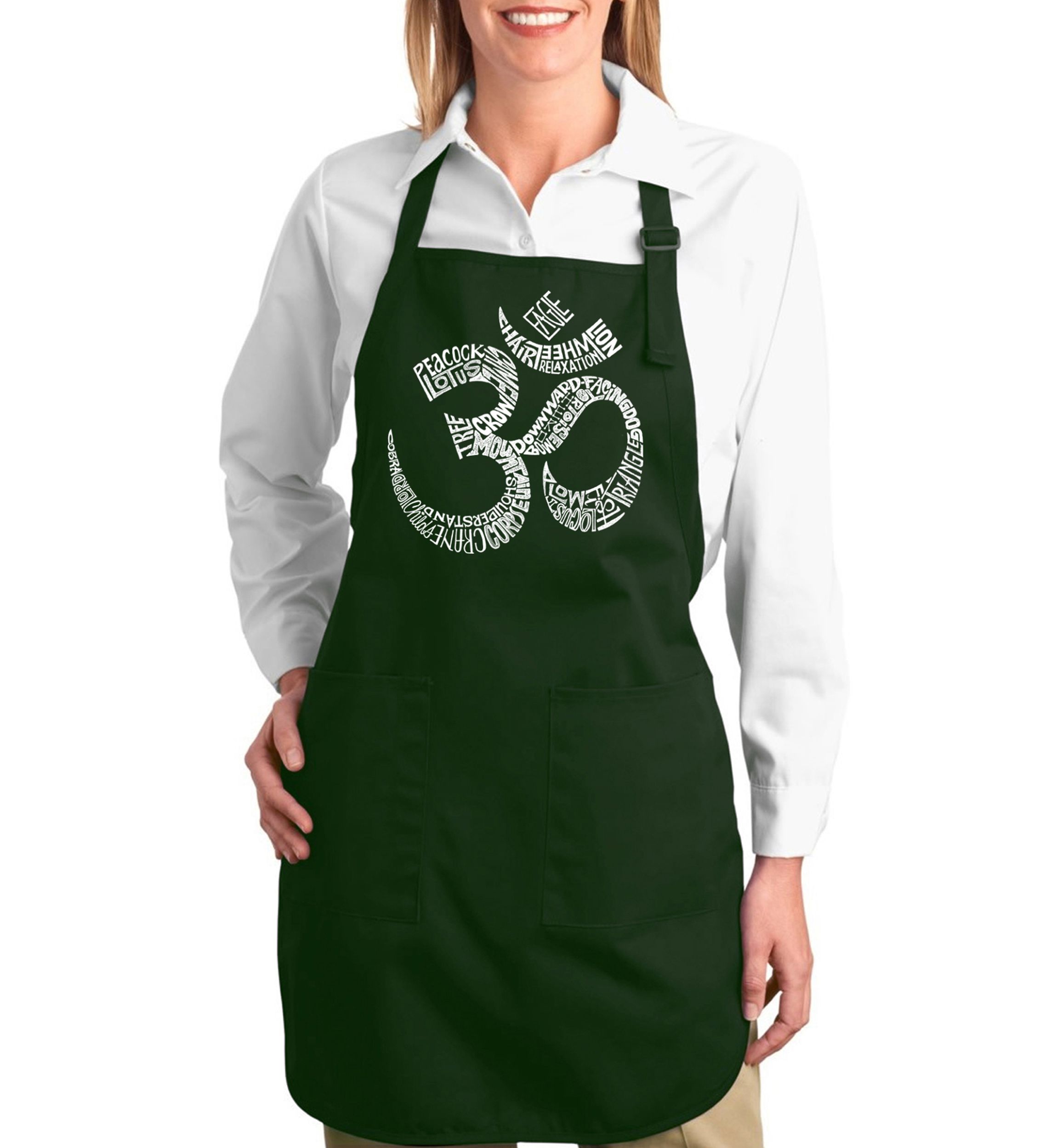 Full Length Word Art Apron - Poses Om