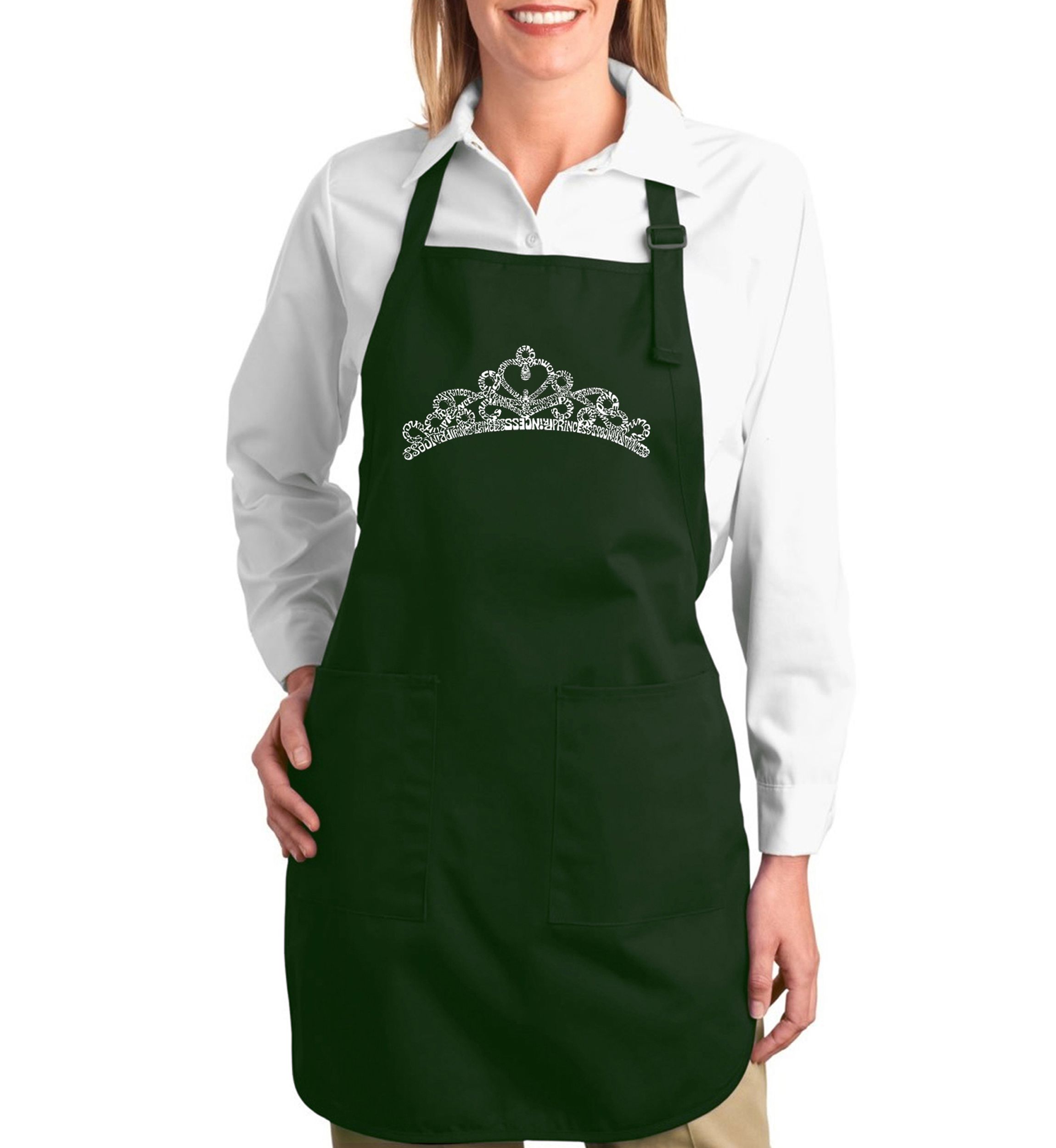 Full Length Word Art Apron - Princess Tiara