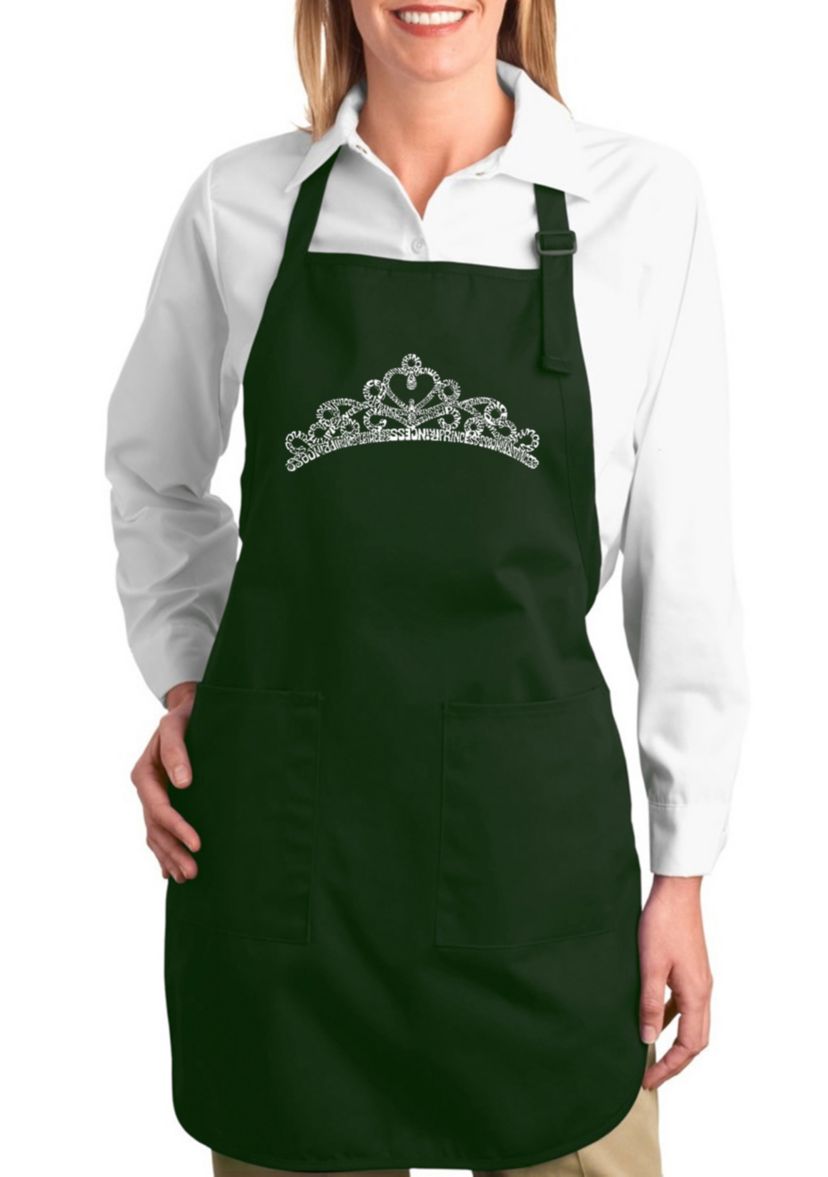 Full Length Word Art Apron - Princess Tiara