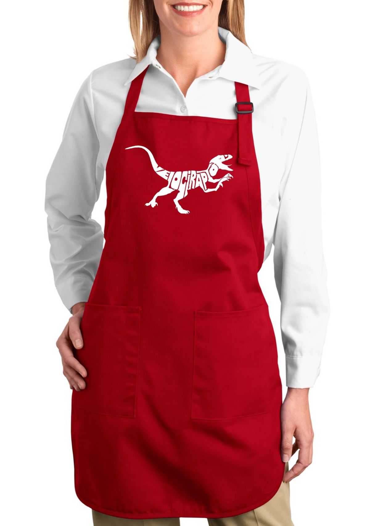 Full Length Word Art Apron - Velociraptor