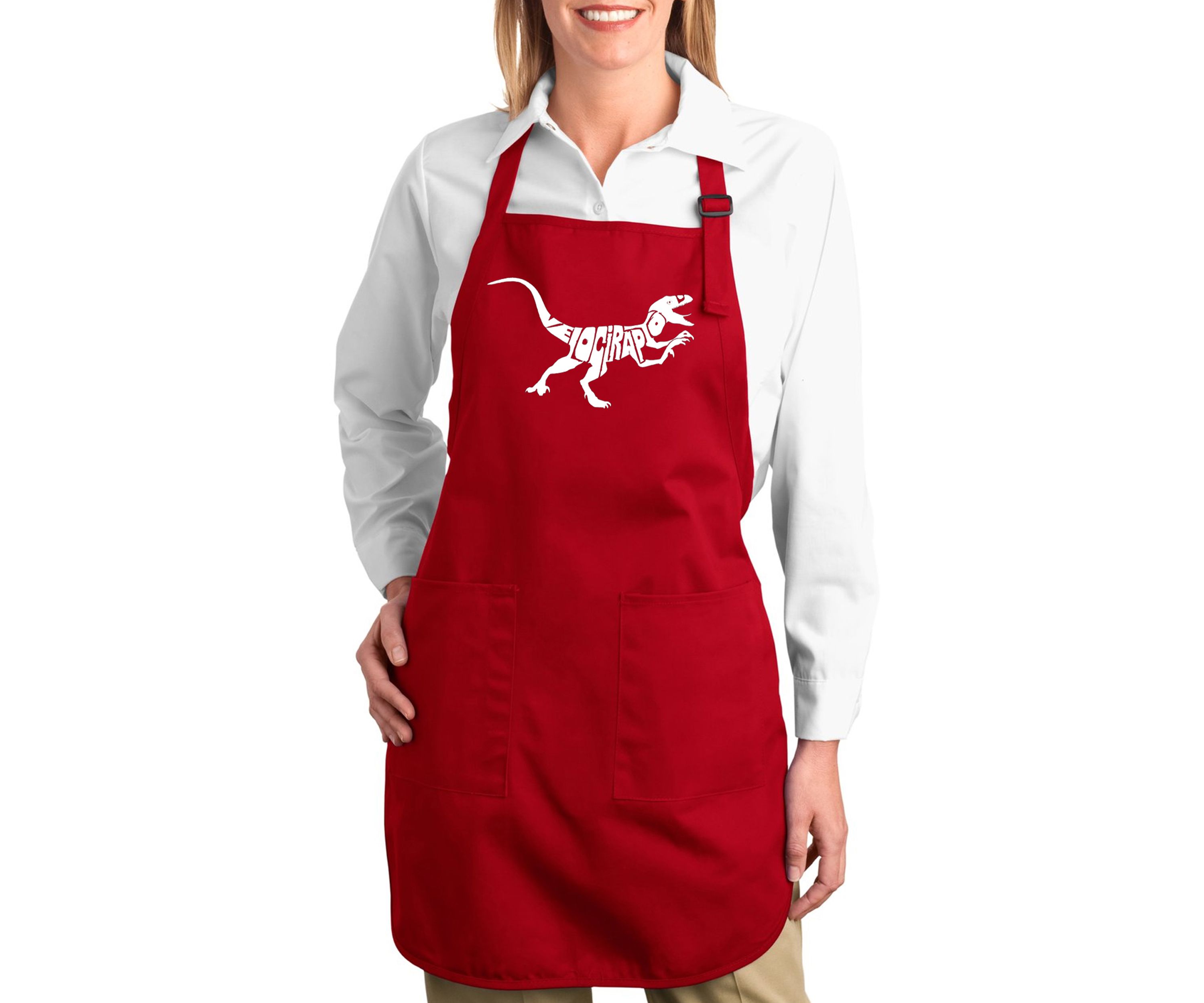 Full Length Word Art Apron - Velociraptor