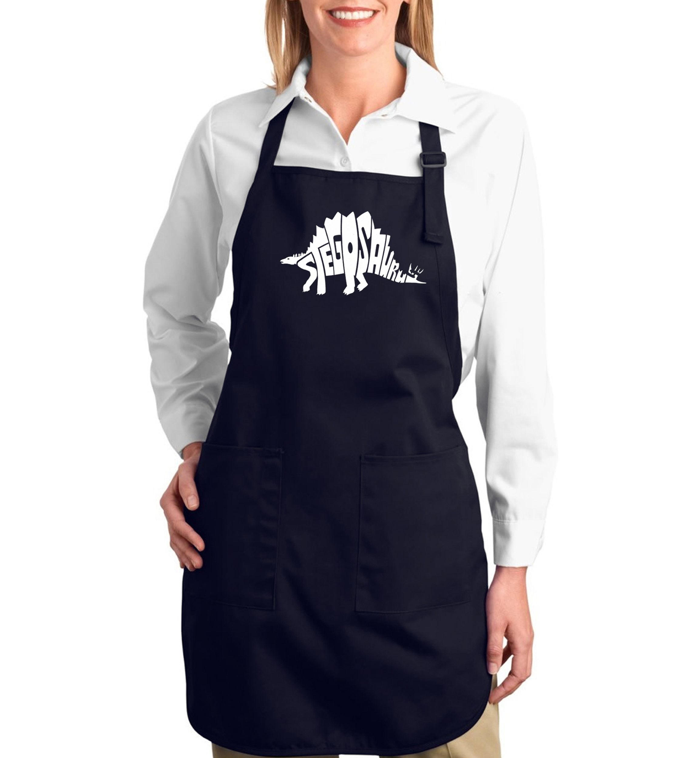 Full Length Word Art Apron - Stegosaurus