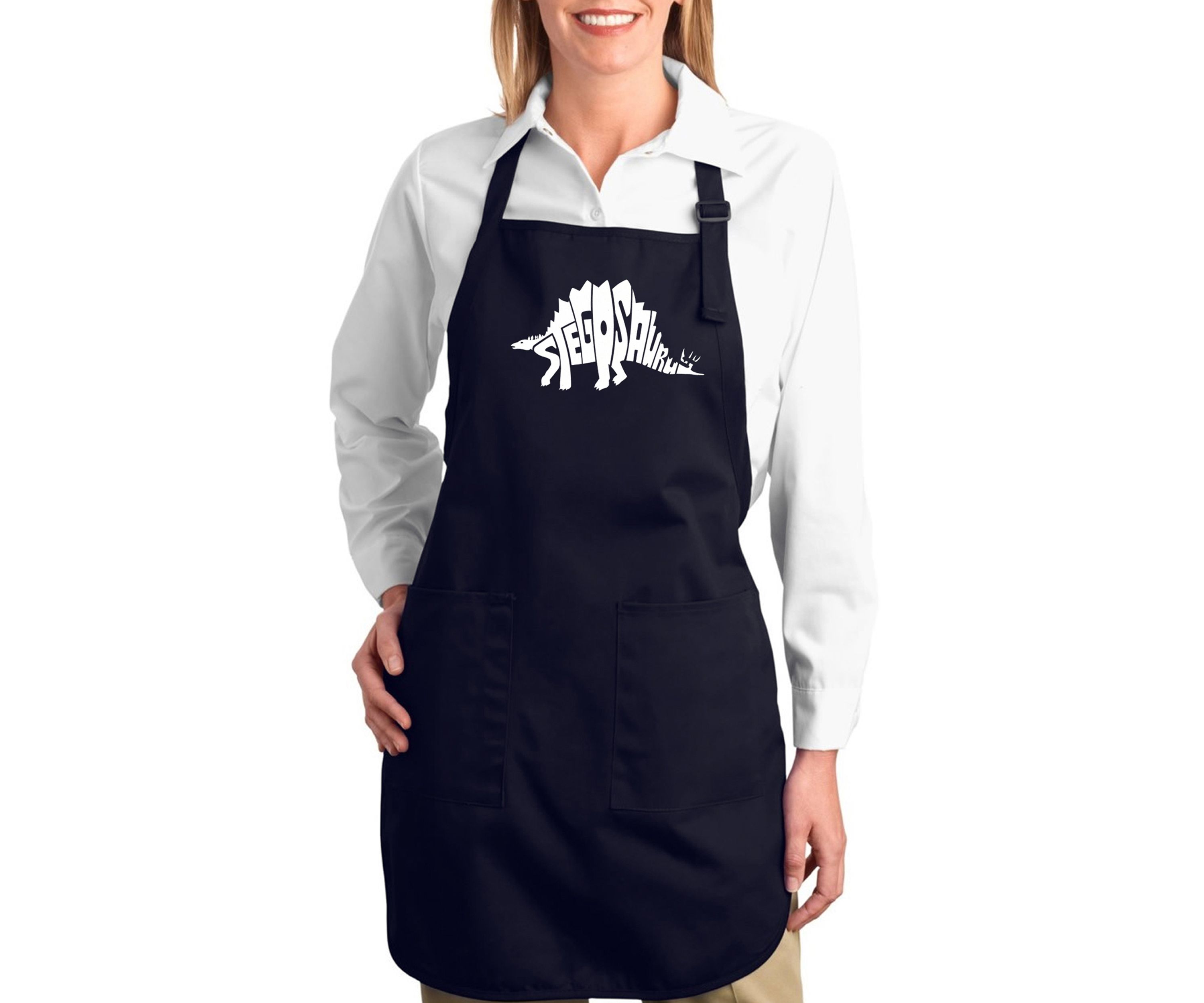 Full Length Word Art Apron - Stegosaurus
