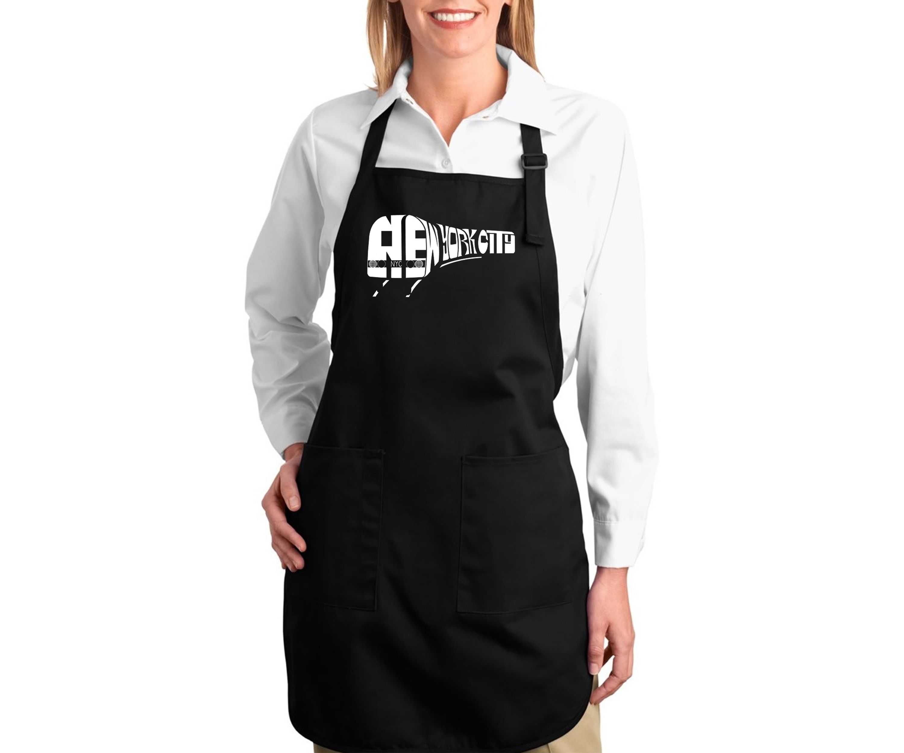 Full Length Word Art Apron - NY Subway