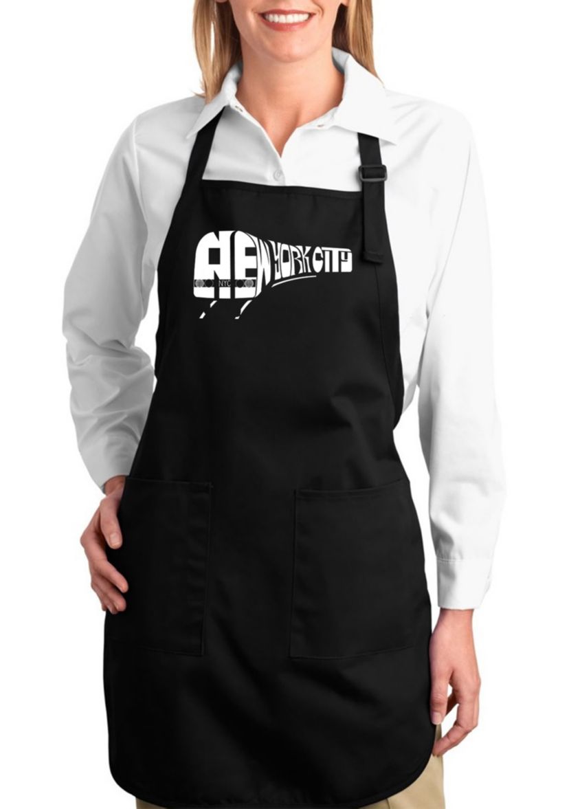 Full Length Word Art Apron - NY Subway