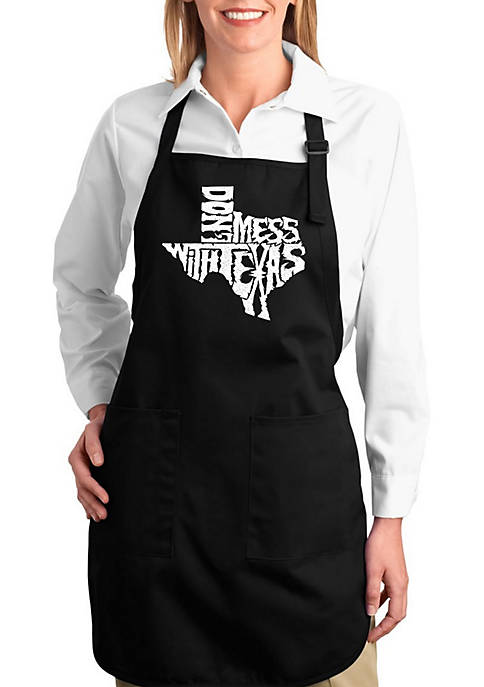 Full Length Word Art Apron - Don’t Mess With Texas