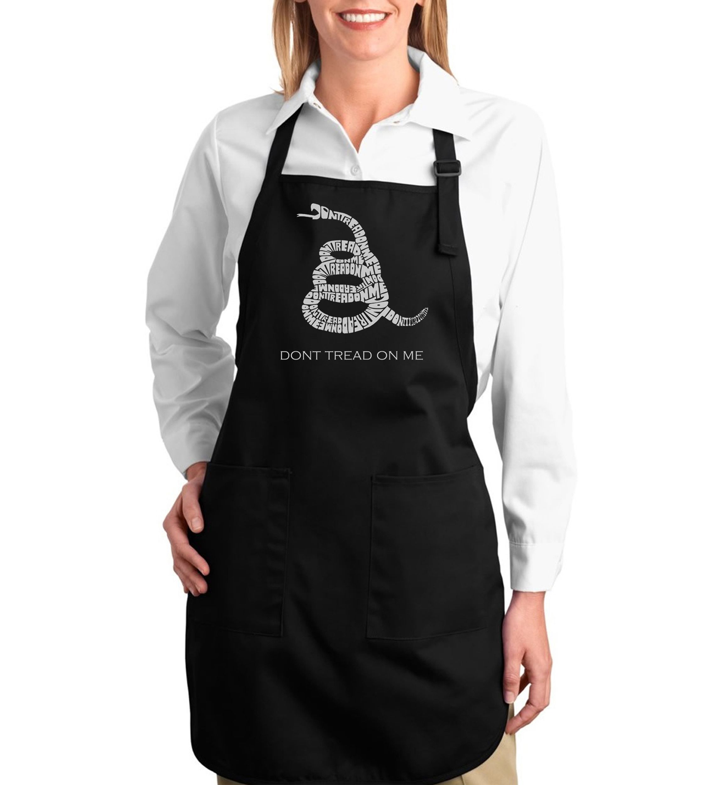 Full Length Word Art Apron - Don’t Tread On Me