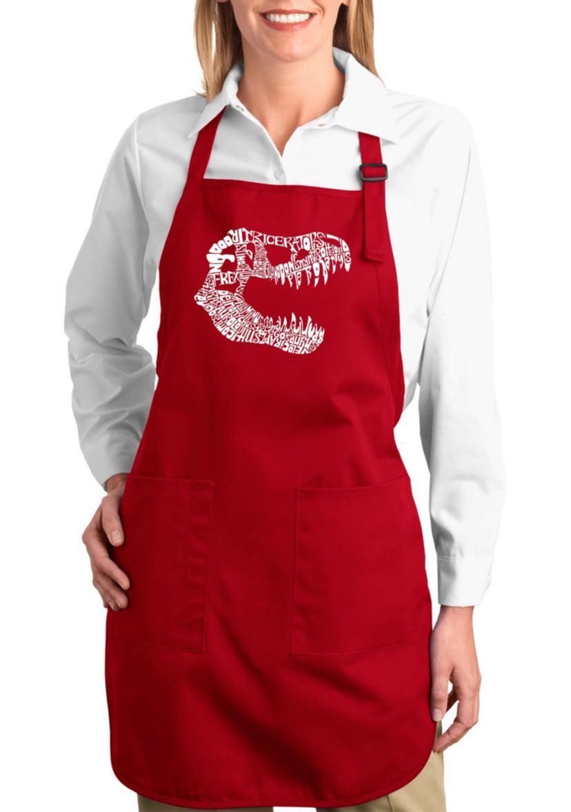Full Length Word Art Apron - T-Rex