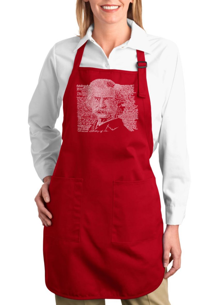 Full Length Word Art Apron - Mark Twain
