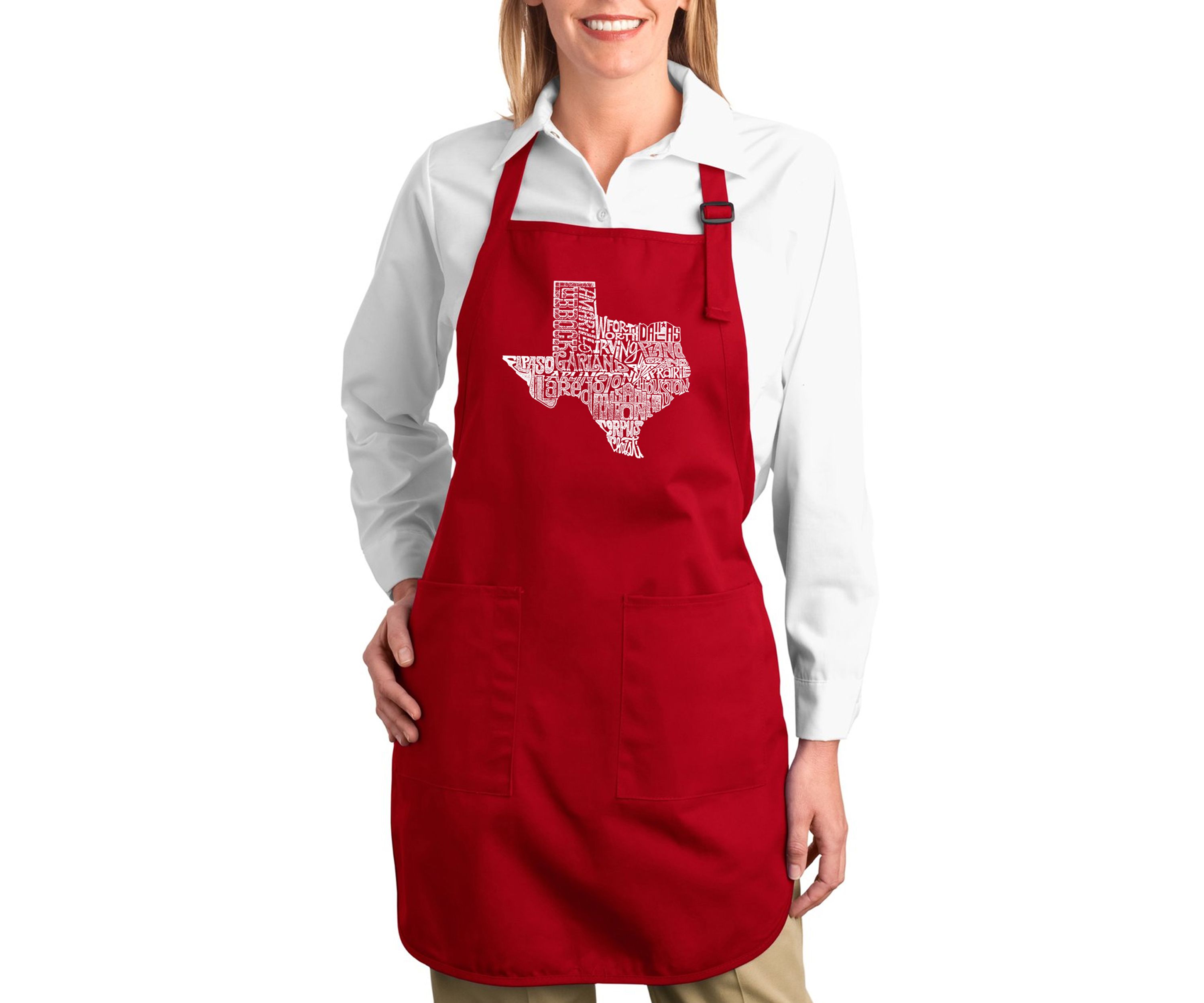 Full Length Word Art Apron - The Great State of Texas