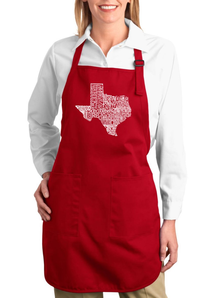 Full Length Word Art Apron - The Great State of Texas