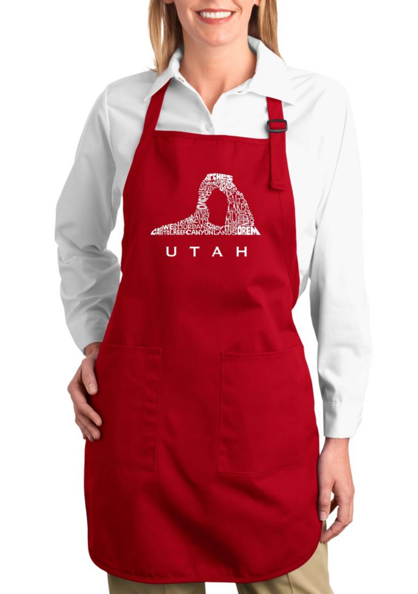 Full Length Word Art Apron - Utah