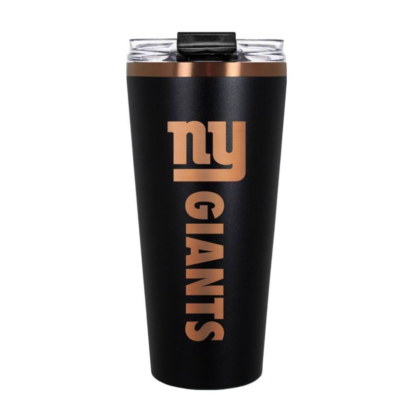 NFL New York Giants 32oz Black and Copper Big Slim Travel Tumbler
