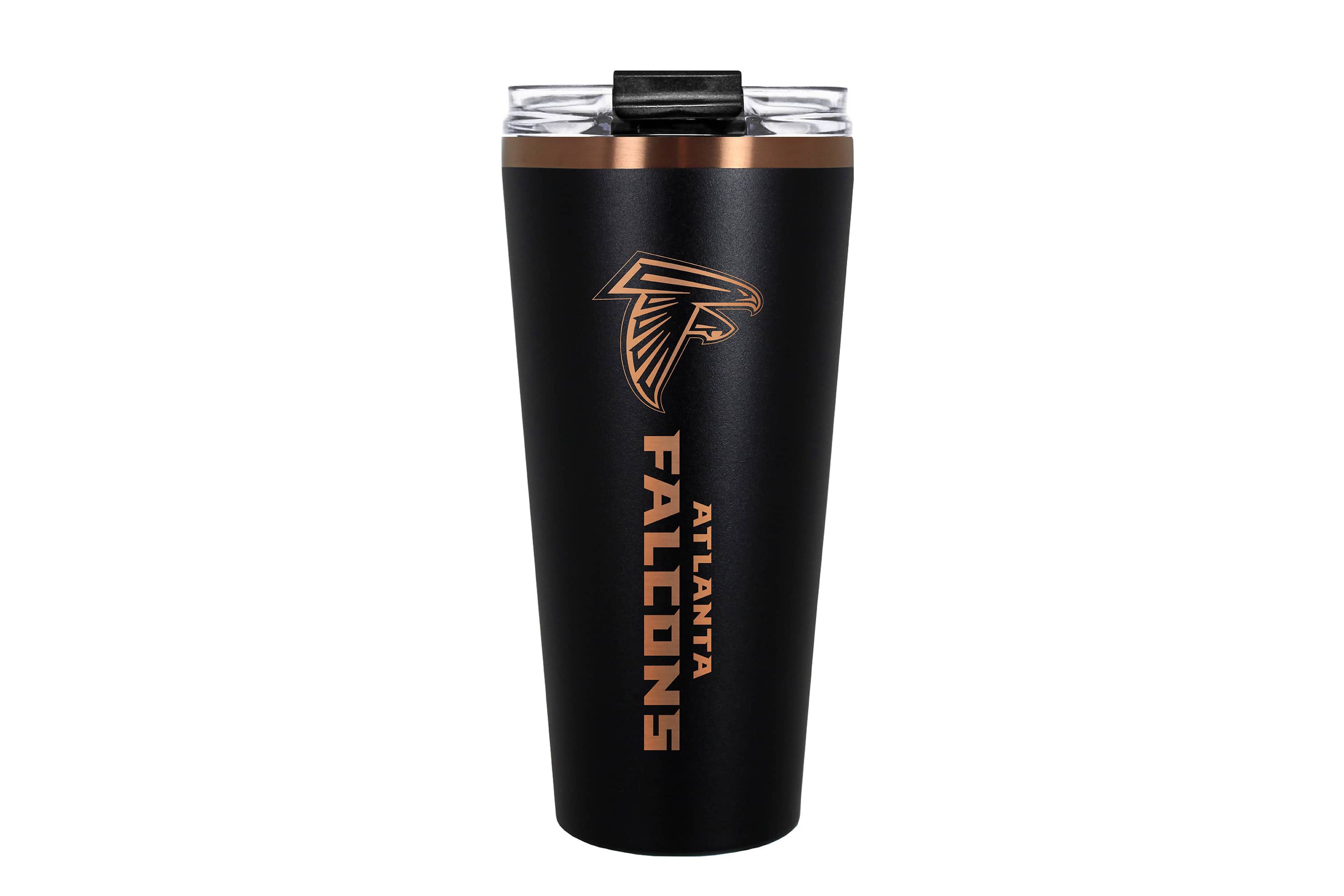 NFL Atlanta Falcons 32oz Black and Copper Big Slim Travel Tumbler
