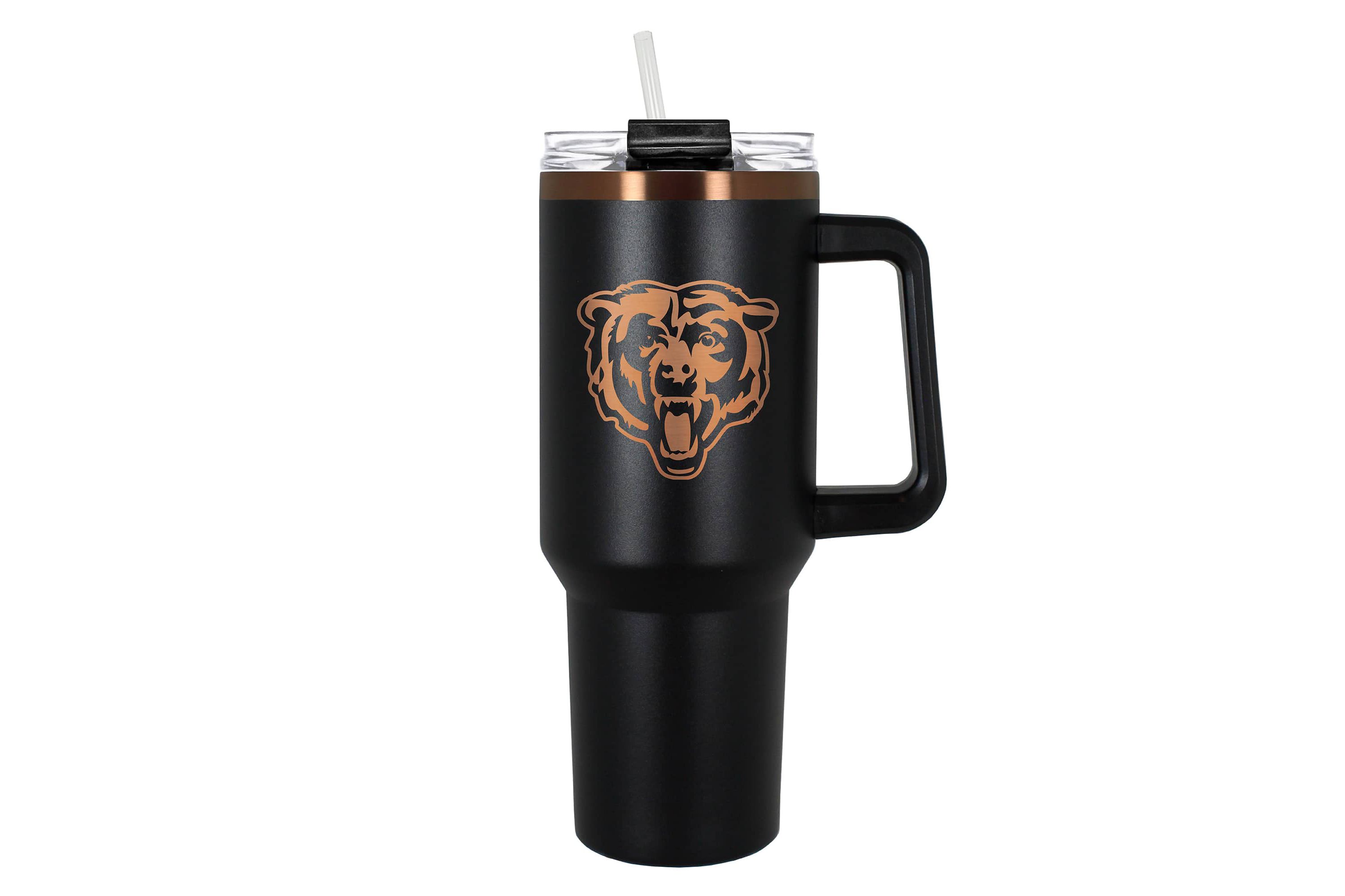 NFL Chicago Bears 40oz Black and Crème Colossus Travel Mug