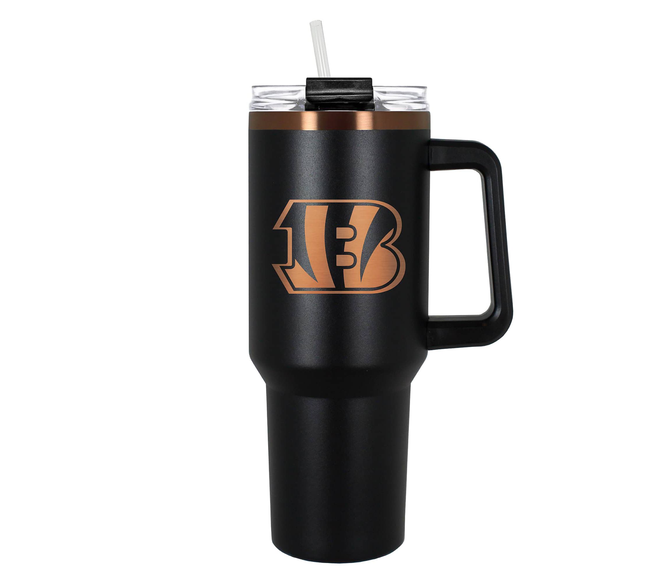 NFL Cincinnati Bengals 40oz Black and Crème Colossus Travel Mug