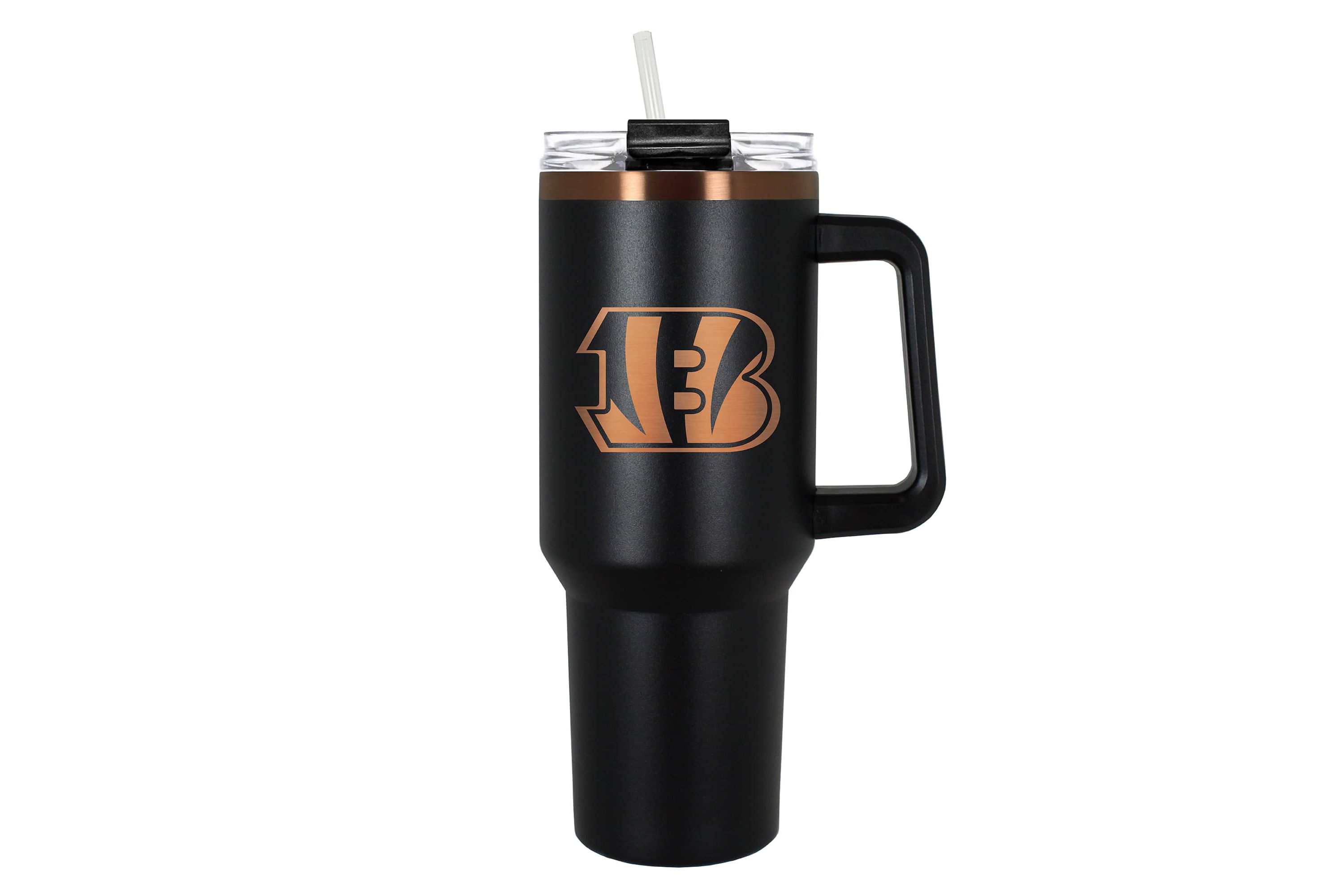 NFL Cincinnati Bengals 40oz Black and Crème Colossus Travel Mug