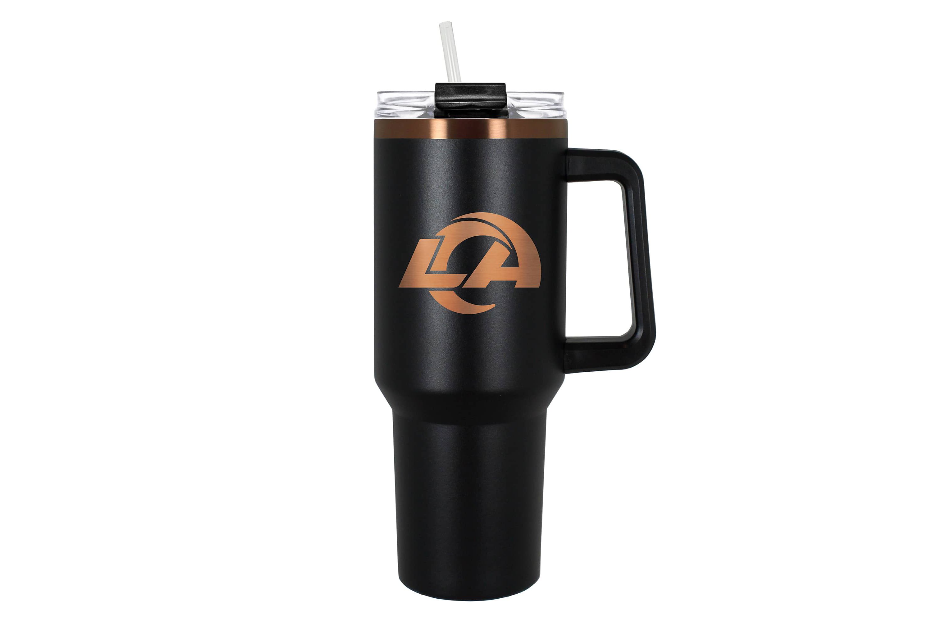 NFL Los Angeles Rams 40oz Black and Crème Colossus Travel Mug