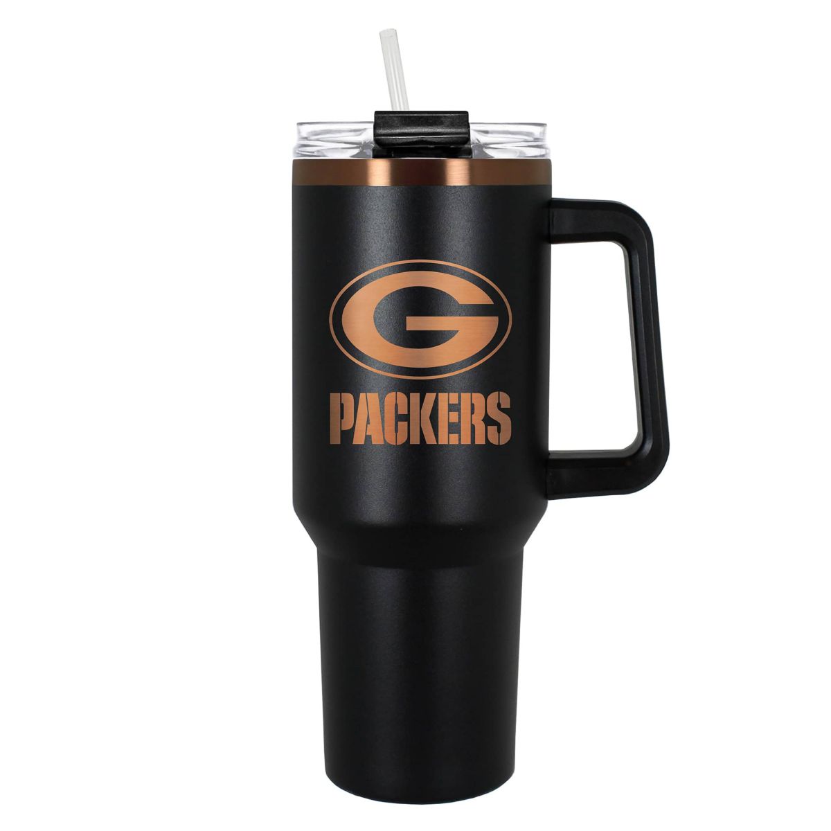 NFL Green Bay Packers 40oz Black and Crème Colossus Travel Mug