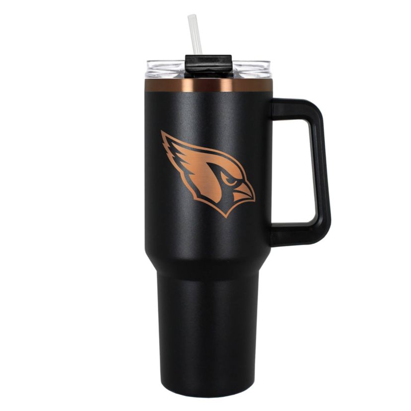 NFL Arizona Cardinals 40oz Black and Crème Colossus Travel Mug