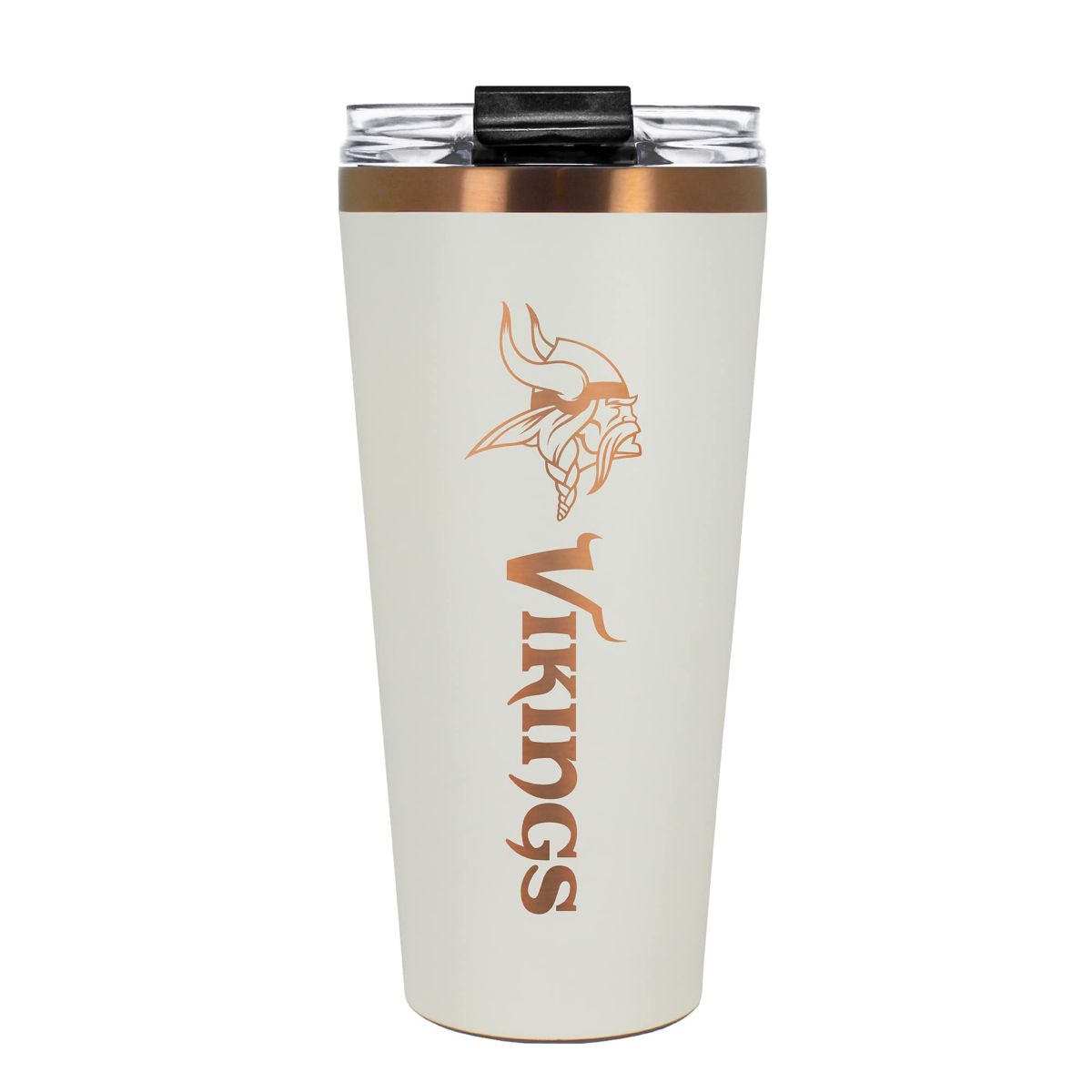 NFL Minnesota Vikings 32oz Copper and Crème Big Slim Travel Tumbler