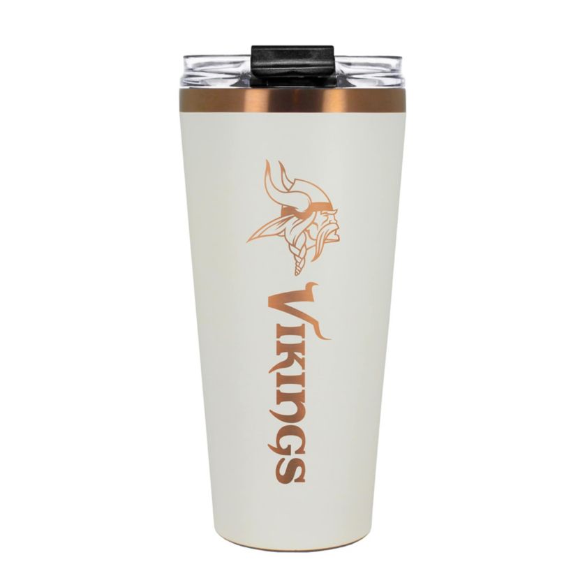 NFL Minnesota Vikings 32oz Copper and Crème Big Slim Travel Tumbler